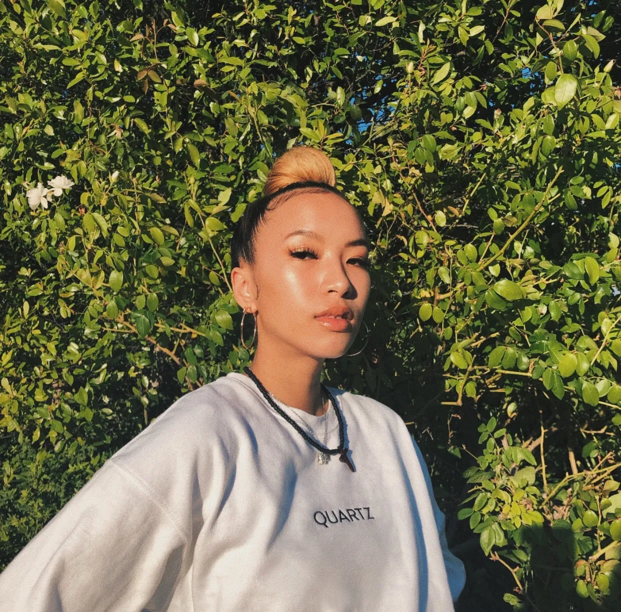 QUARTZ FLEECE PULLOVER (WHITE)