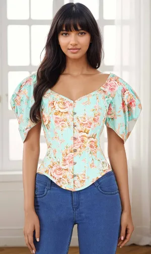Ramona Bespoke Overbust Printed Corset