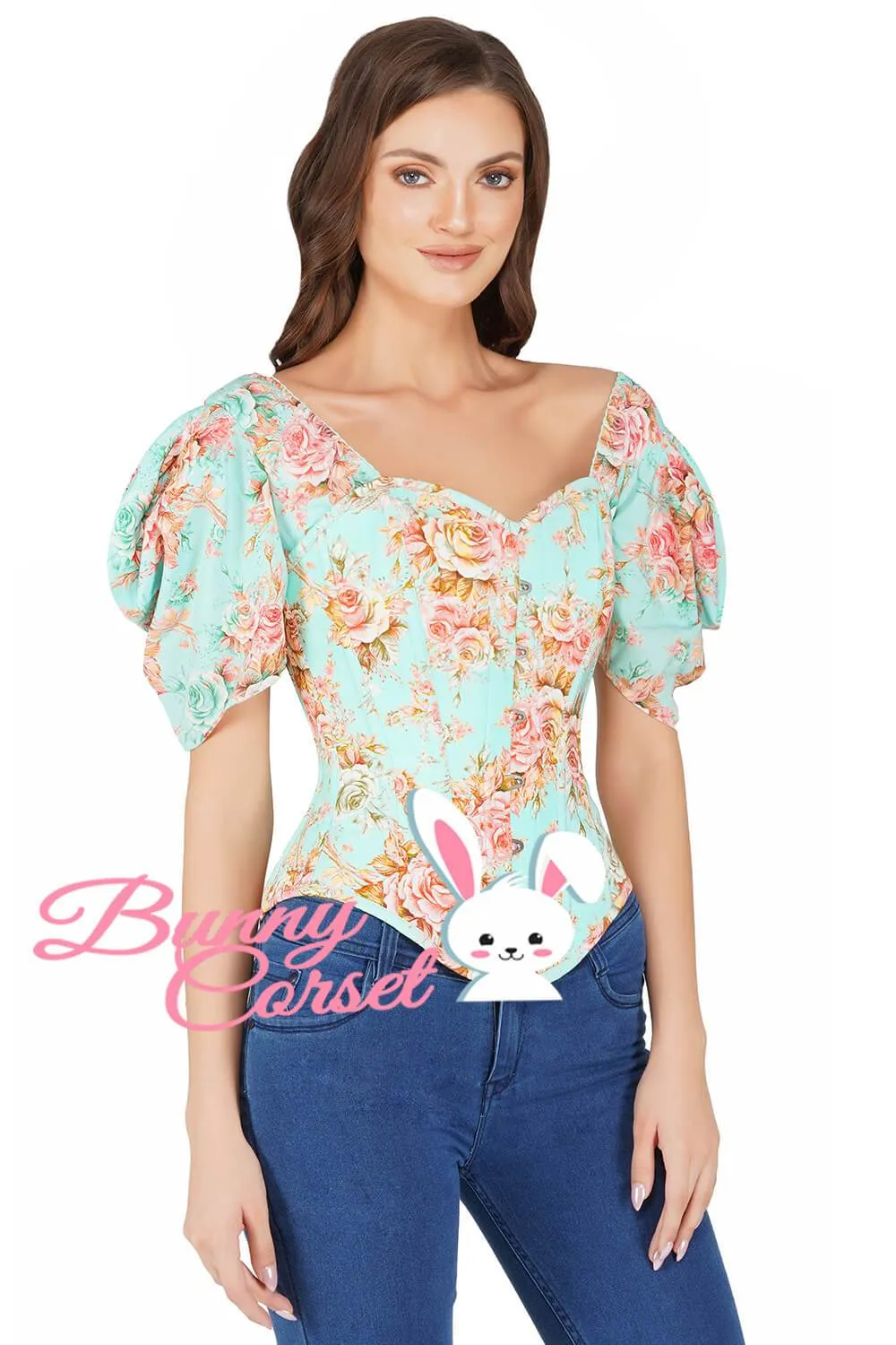 Ramona Bespoke Overbust Printed Corset
