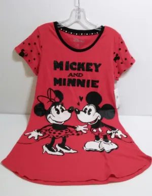 Red Mickey & Minnie Nightgown