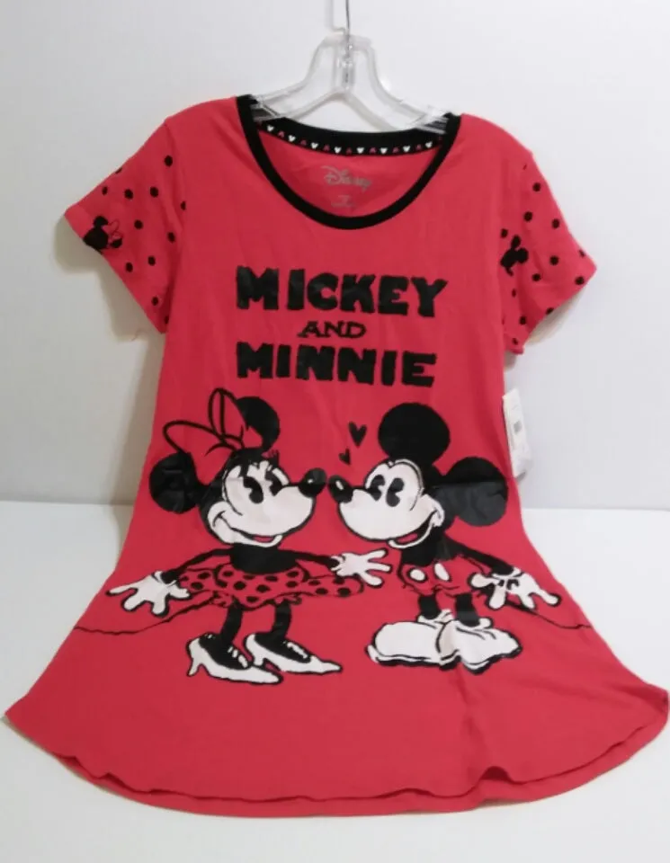 Red Mickey & Minnie Nightgown
