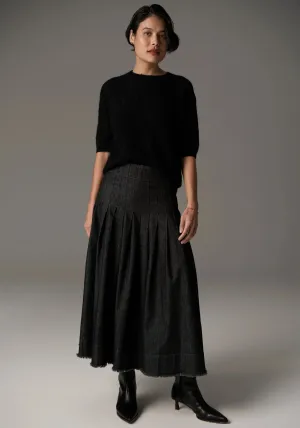 Reece Denim Skirt Black Wash