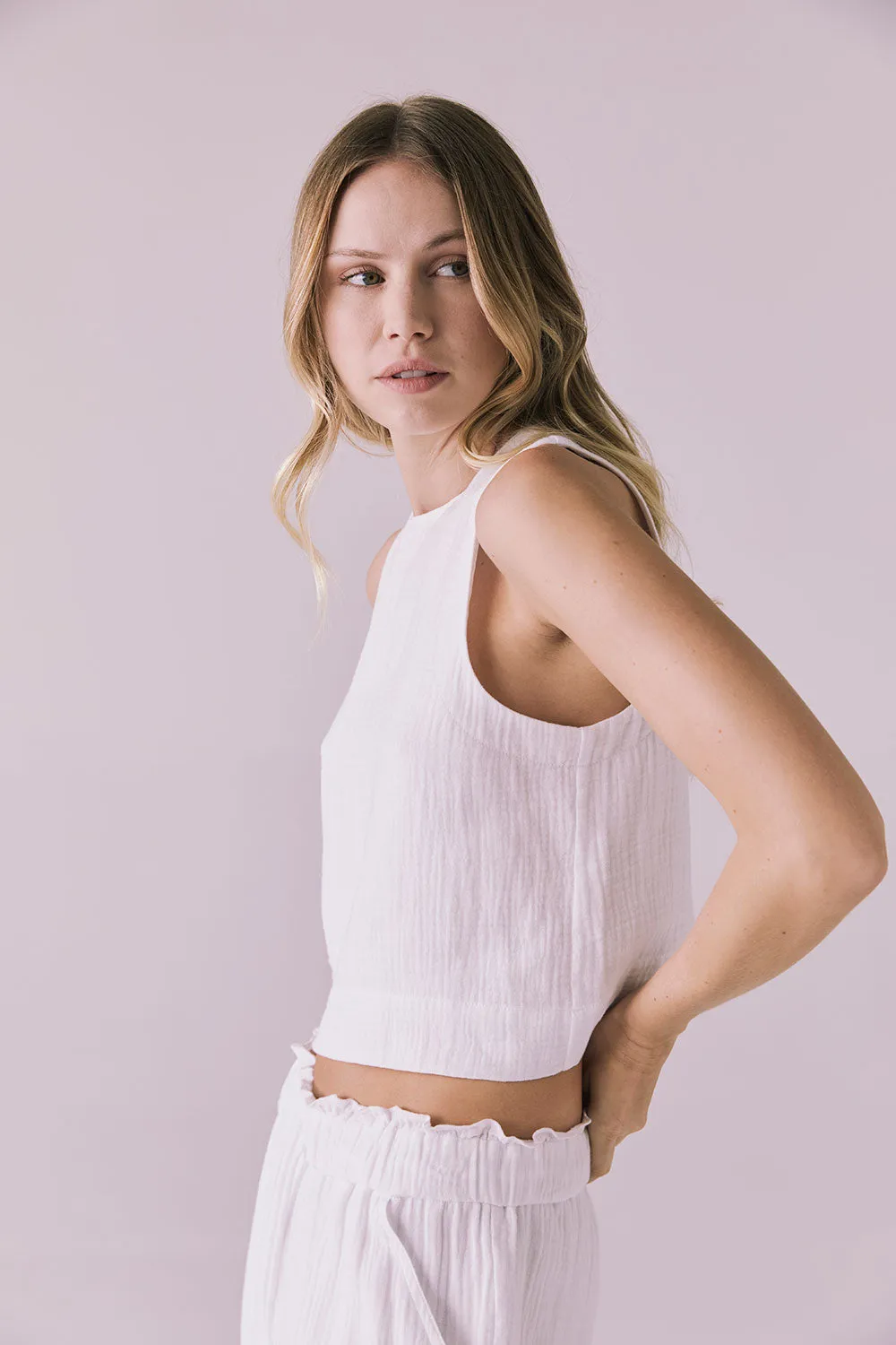 Riley White Tank