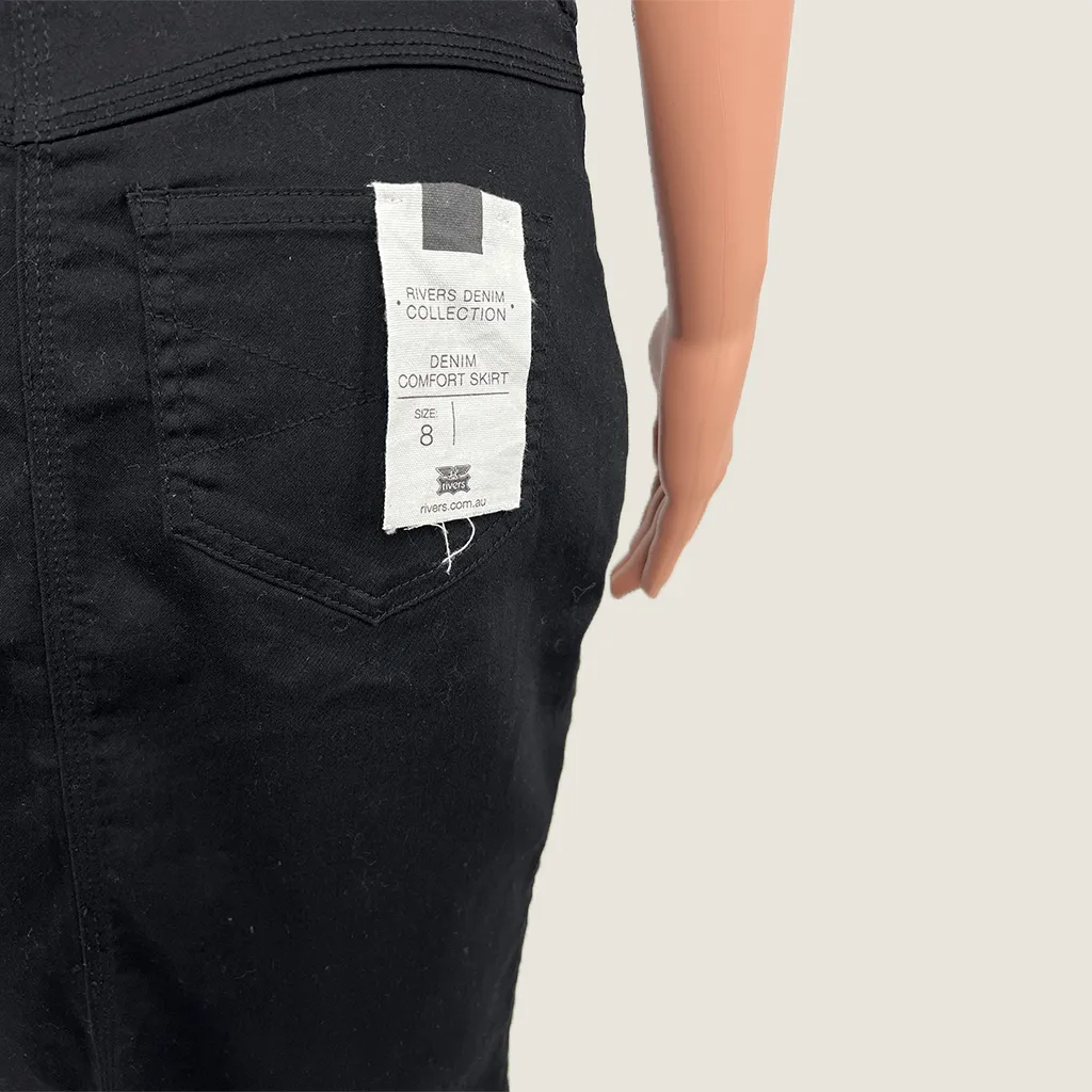 Rivers Comfort Stretch Denim Skirt 8