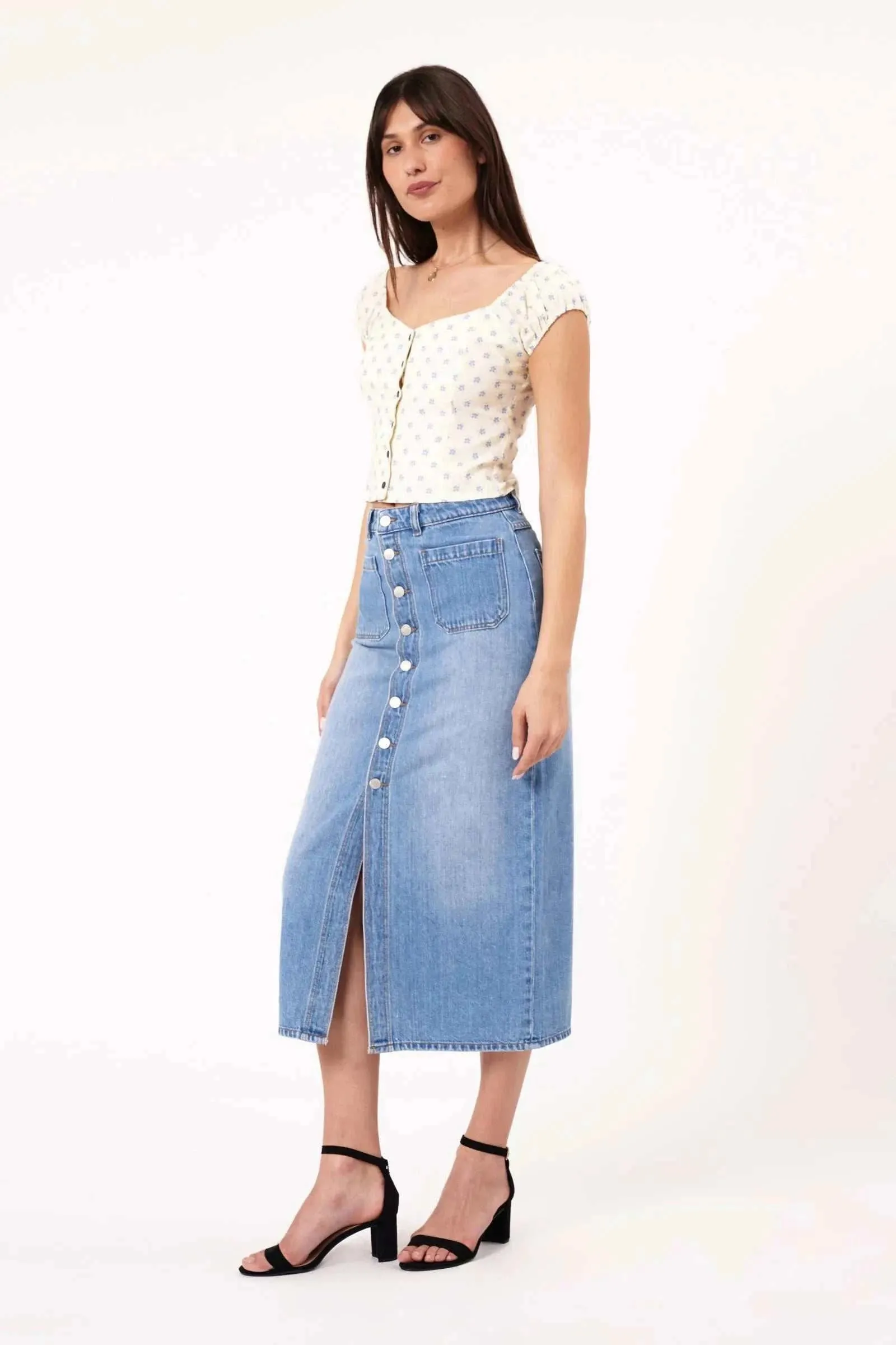 Rolla's Sailor Skirt Mid Vintage Blue