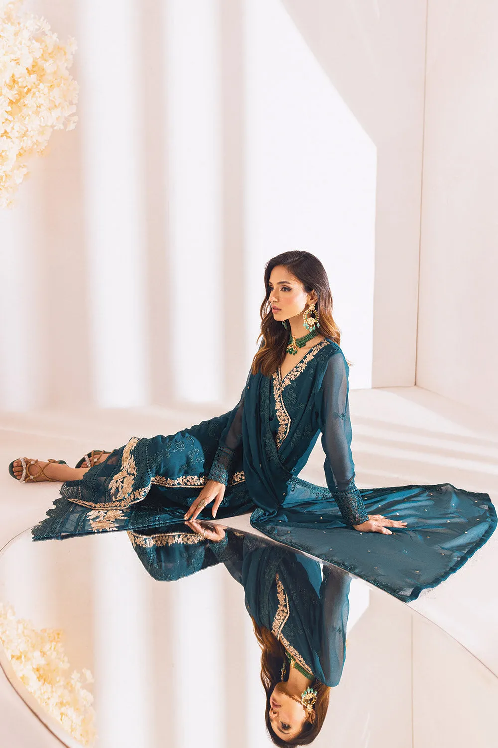 Royal Meadow |  Azure Ensembles Chiffon 3PCS 2023