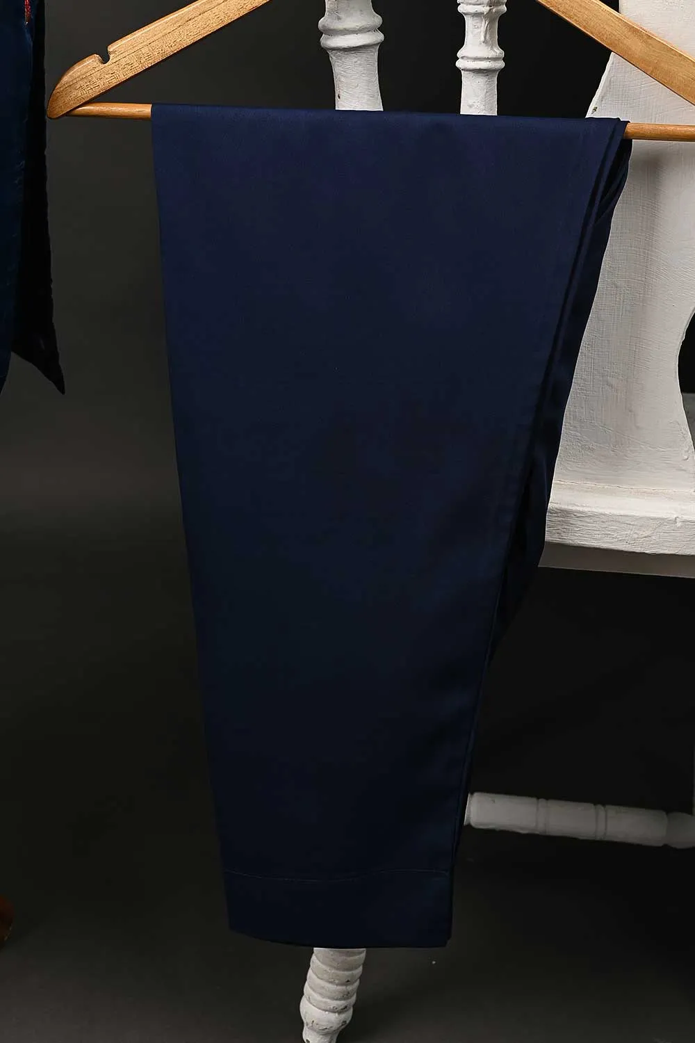 RTW-125-Blue - 3Pc Stitched Organza Dress