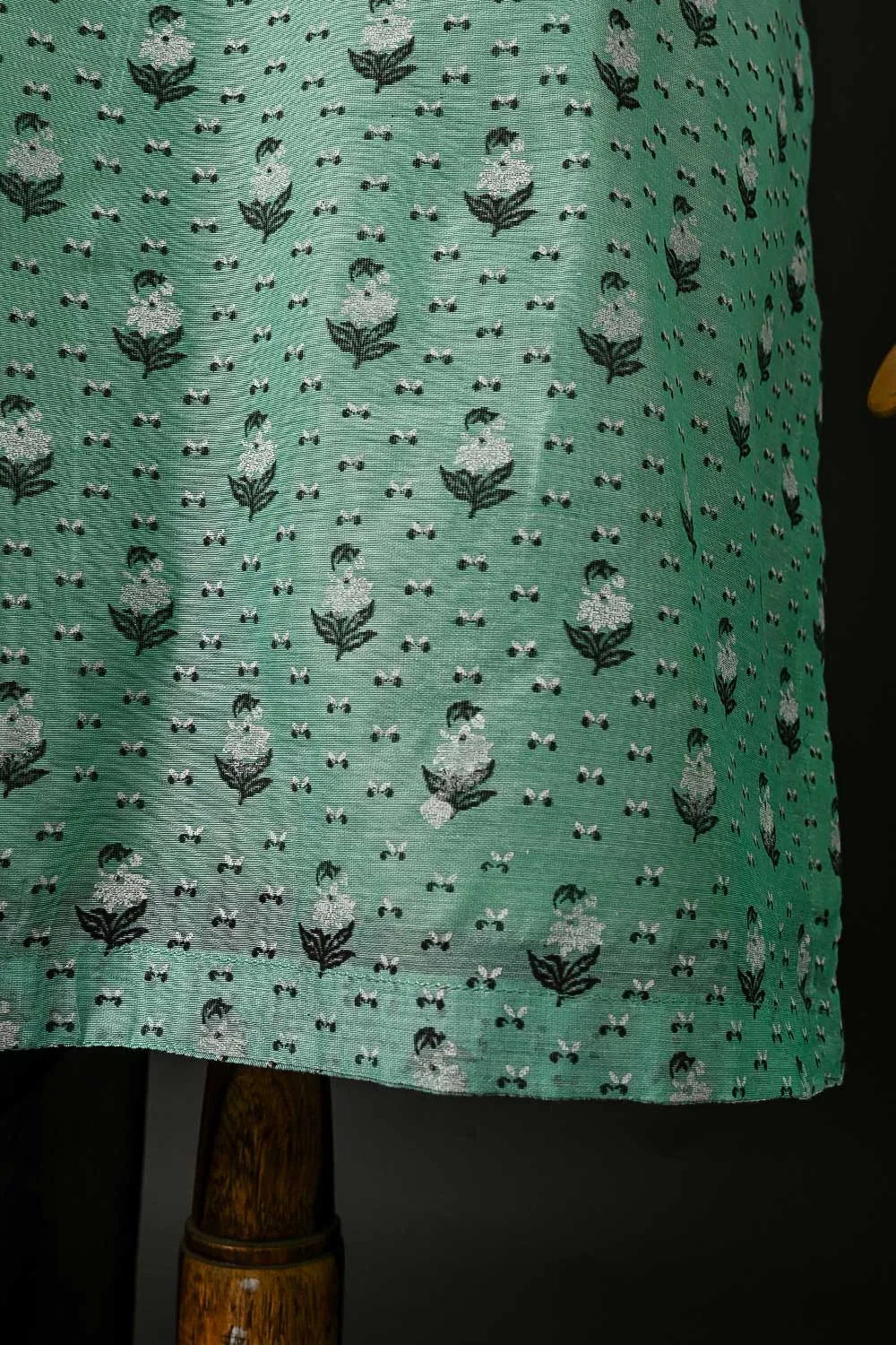 RTW-97-AquaGreen -  3Pc Stitched Paper Cotton Printed Dress