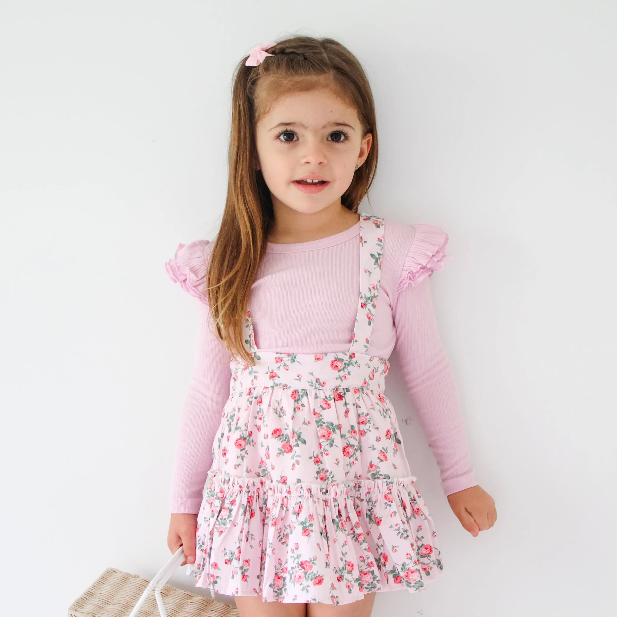 Ruffle Suspender Skirt - Aubree