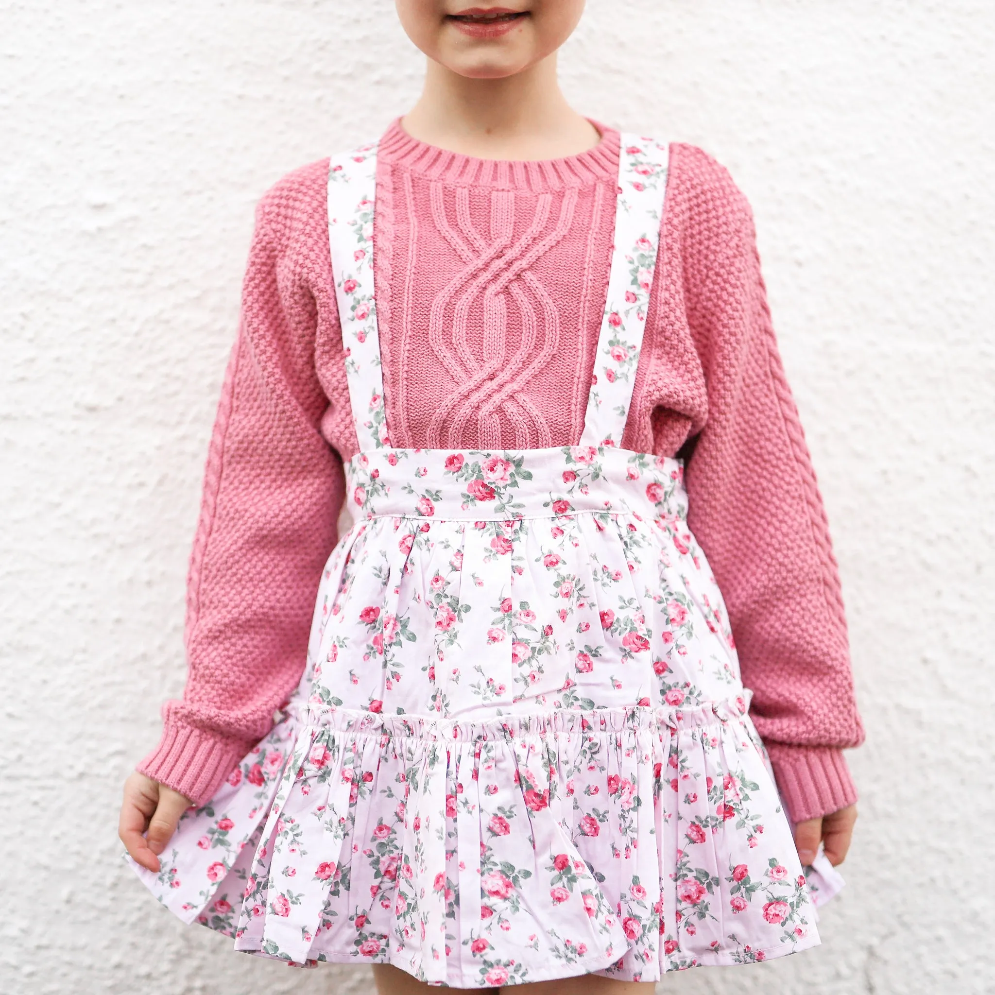 Ruffle Suspender Skirt - Aubree