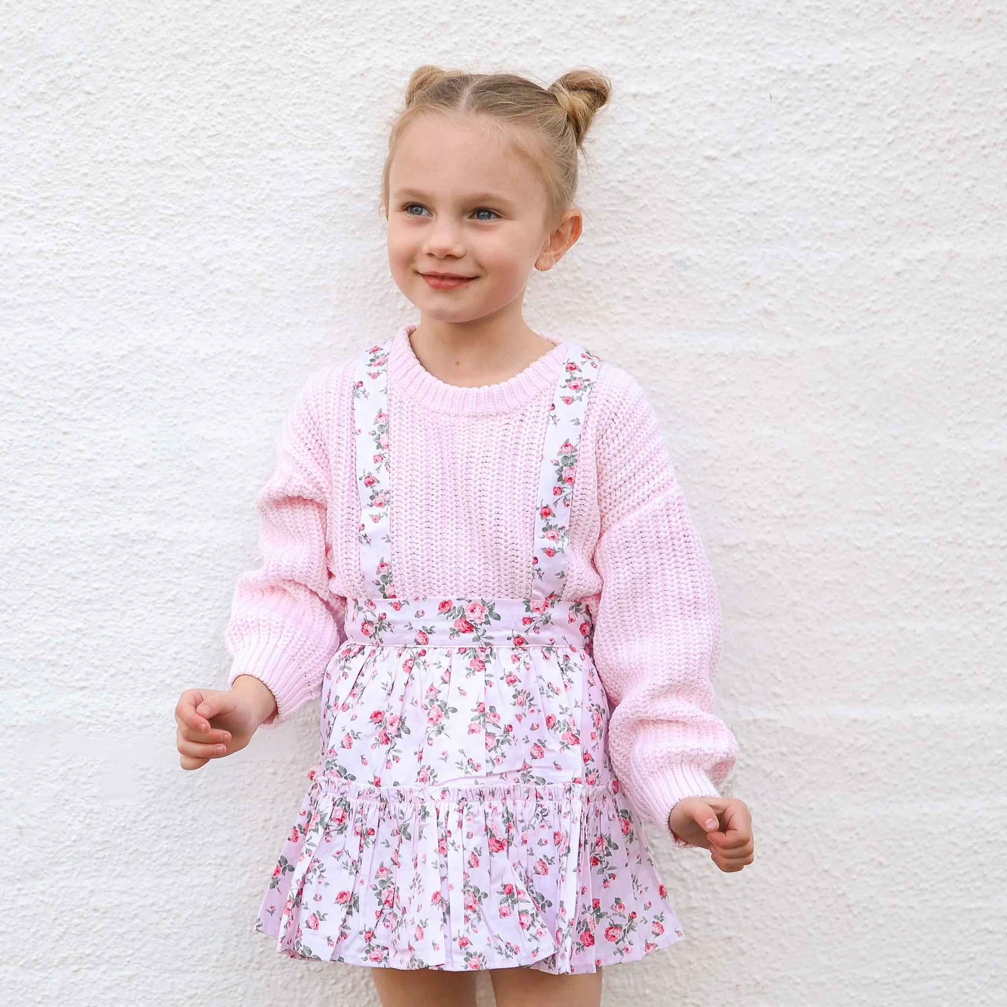 Ruffle Suspender Skirt - Aubree