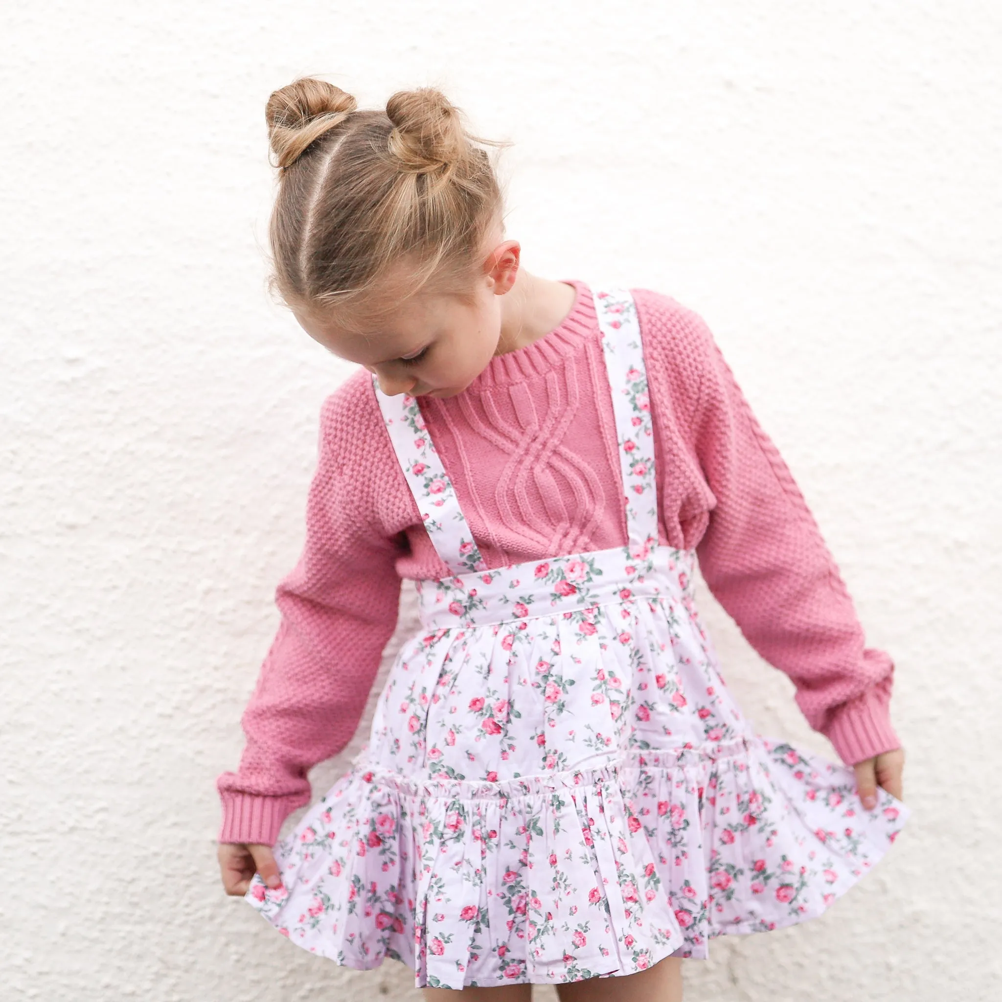 Ruffle Suspender Skirt - Aubree