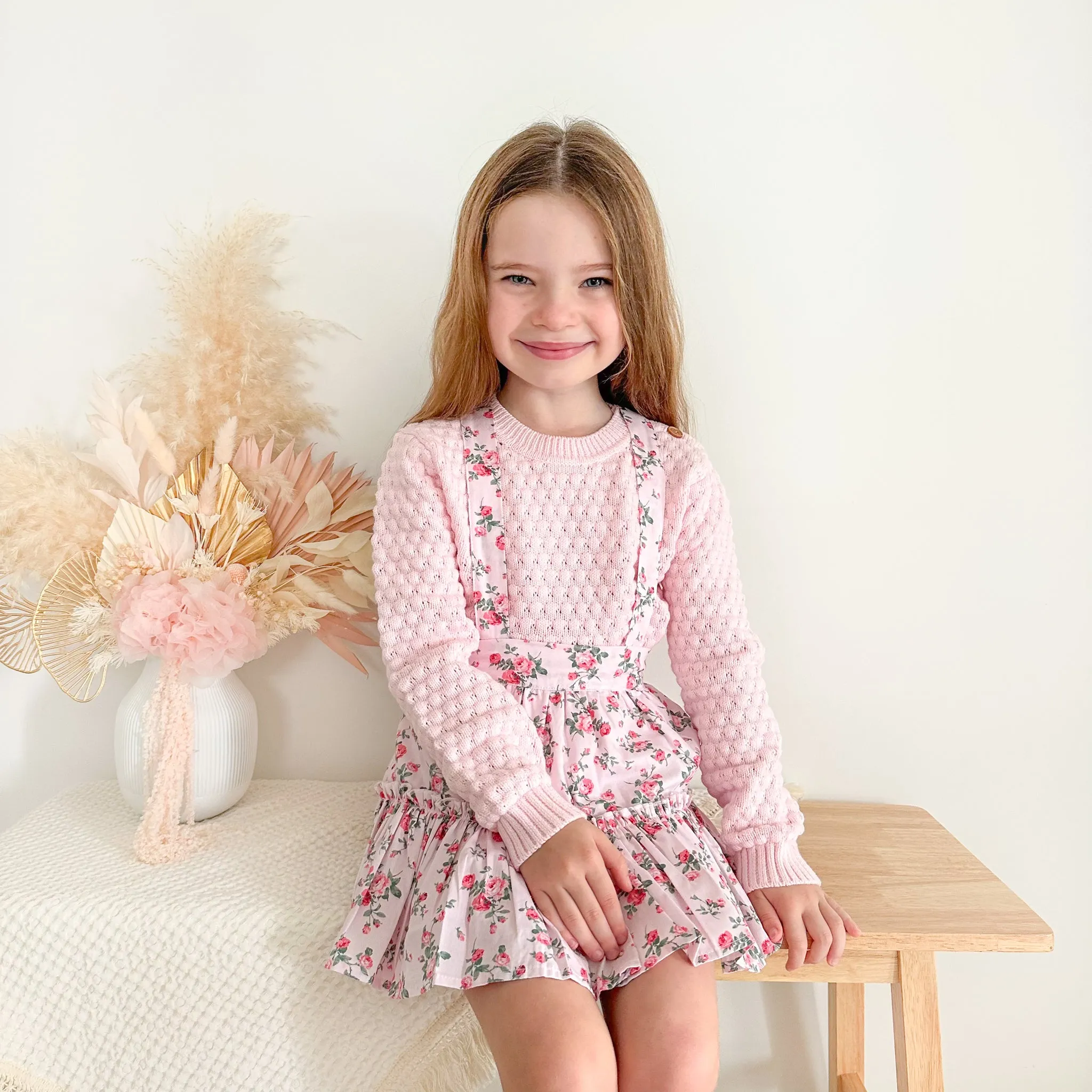 Ruffle Suspender Skirt - Aubree