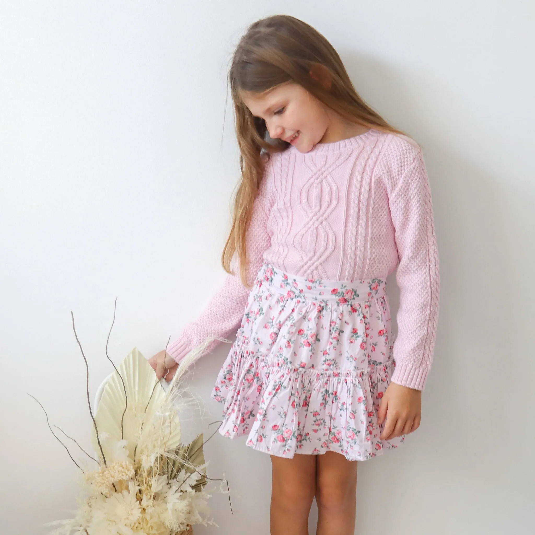 Ruffle Suspender Skirt - Aubree