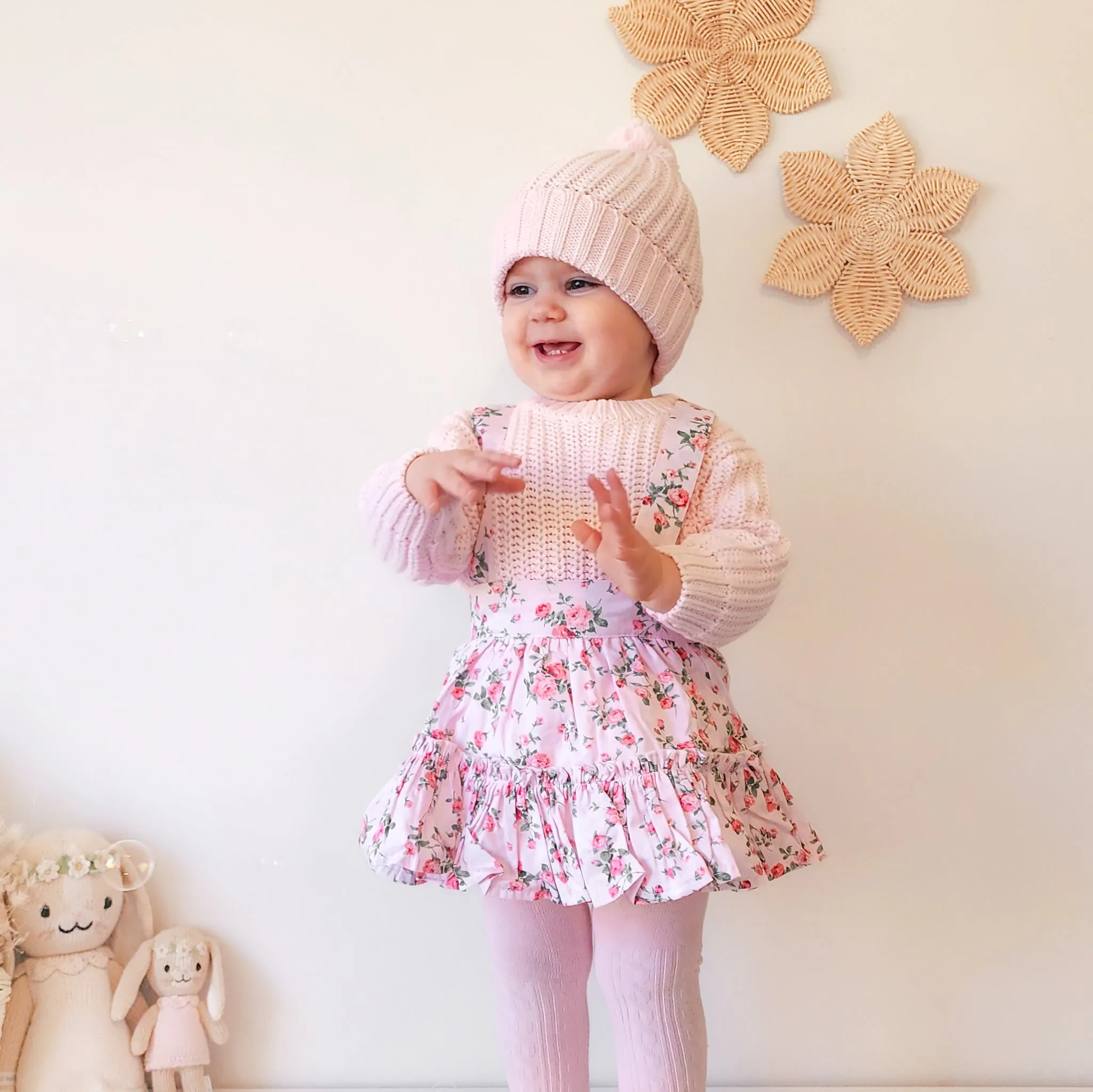 Ruffle Suspender Skirt - Aubree