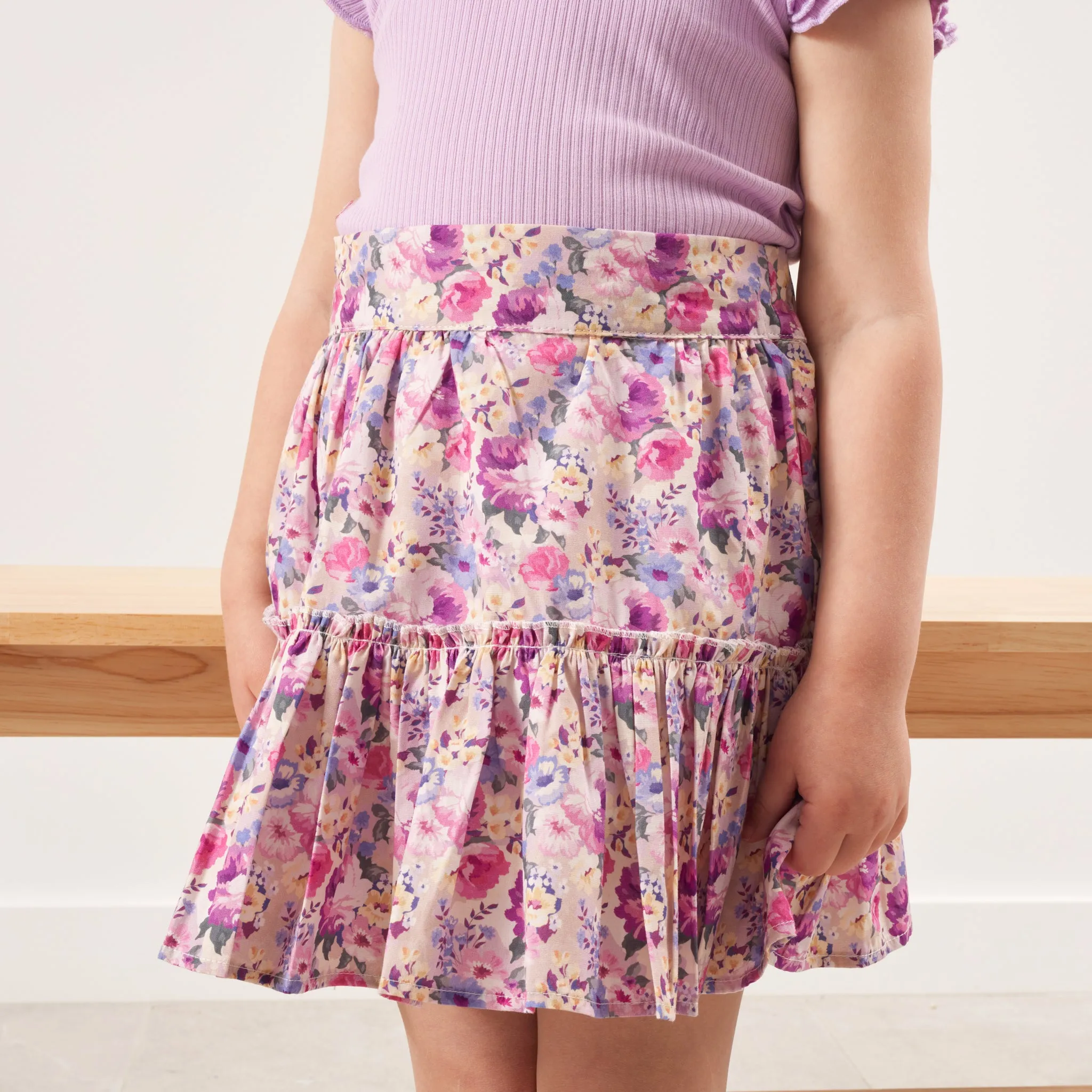Ruffle Suspender Skirt - Talulah