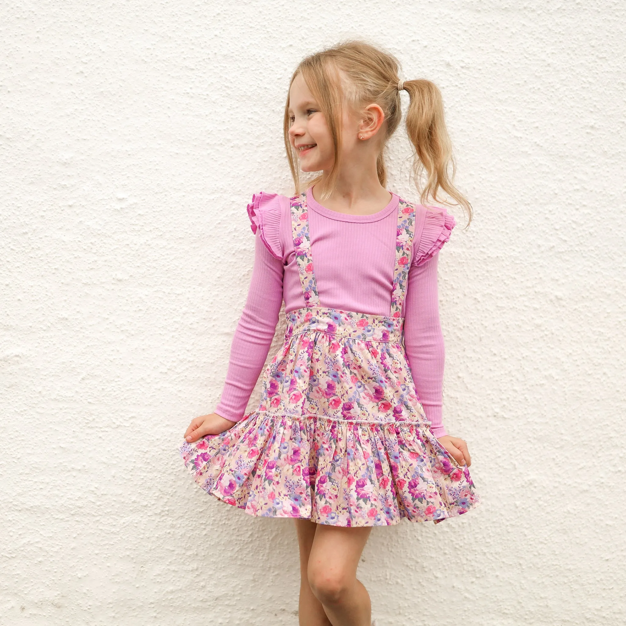 Ruffle Suspender Skirt - Talulah