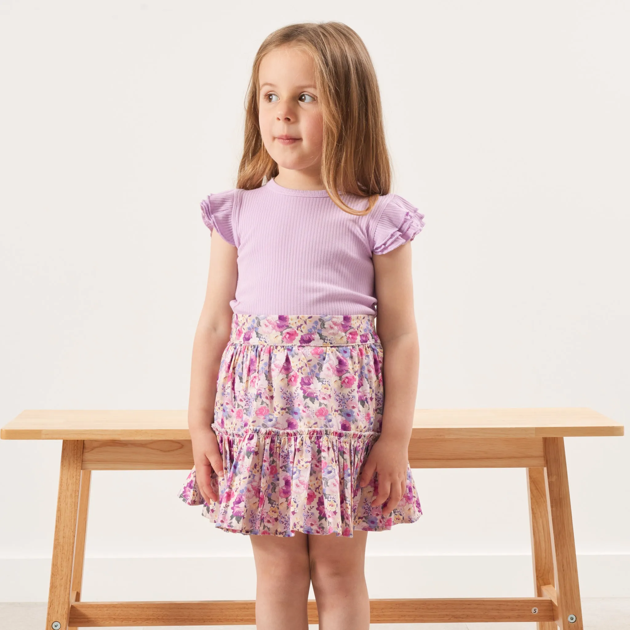 Ruffle Suspender Skirt - Talulah