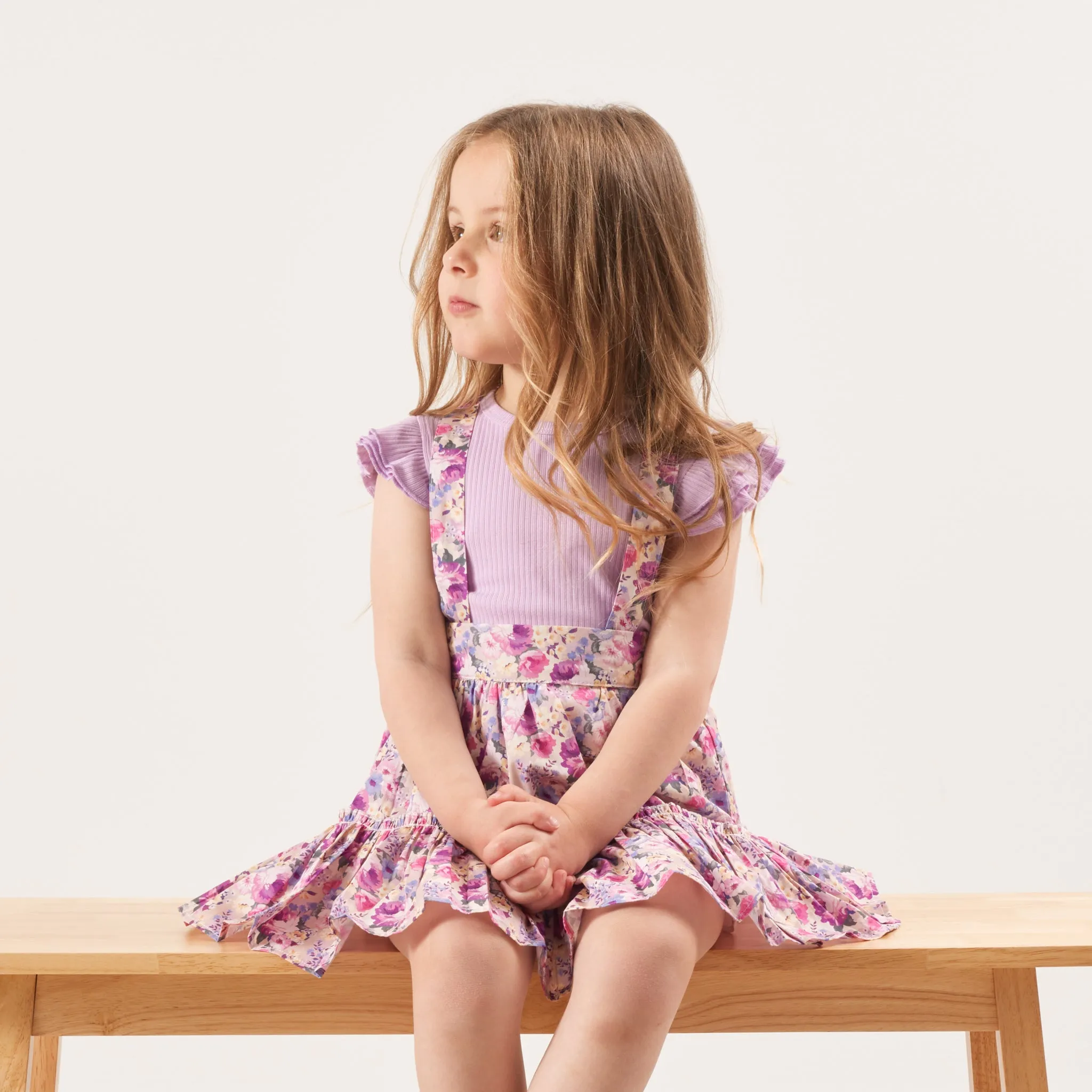 Ruffle Suspender Skirt - Talulah