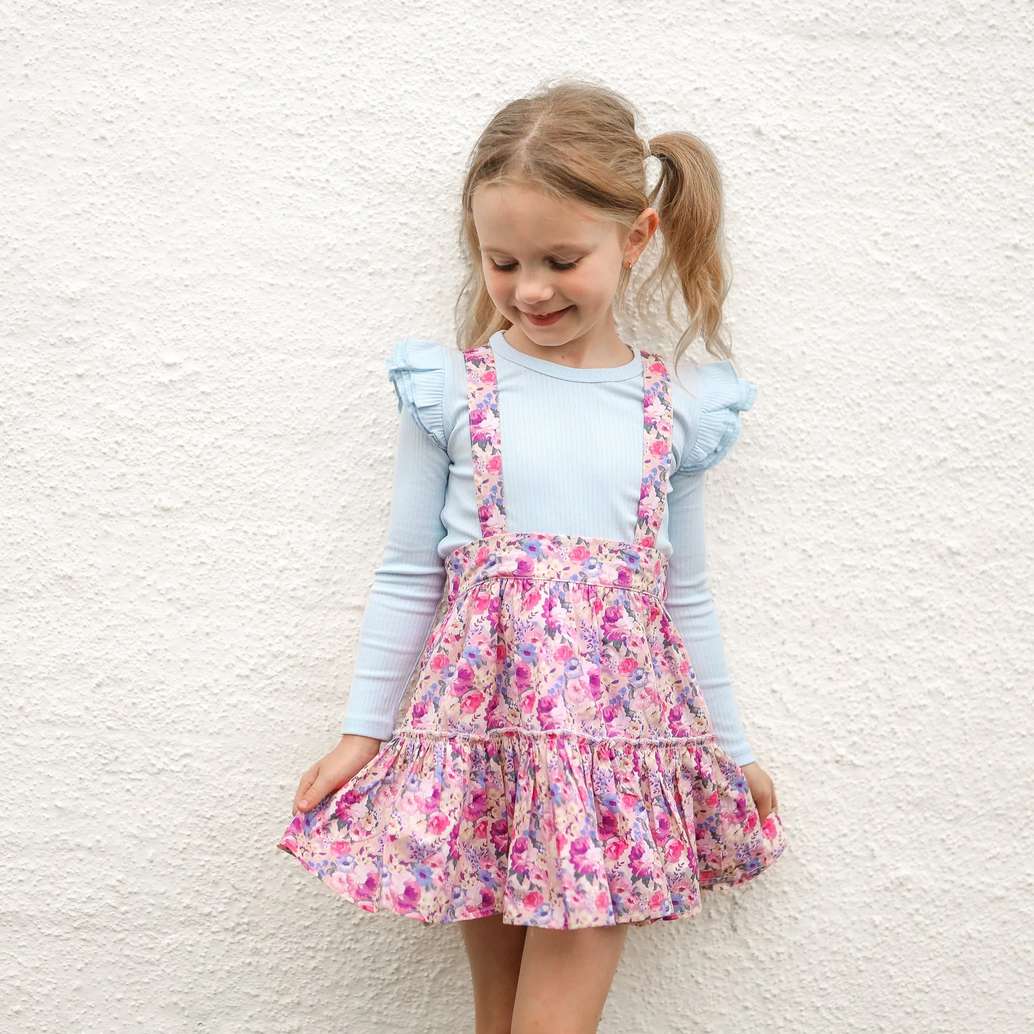 Ruffle Suspender Skirt - Talulah