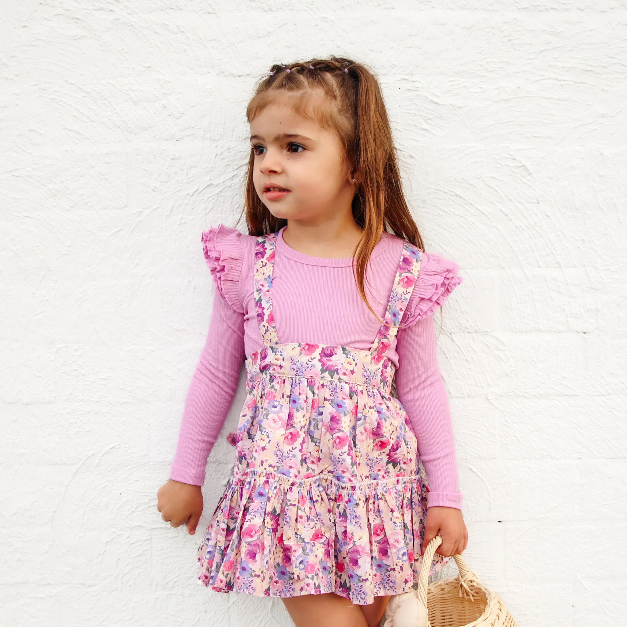 Ruffle Suspender Skirt - Talulah