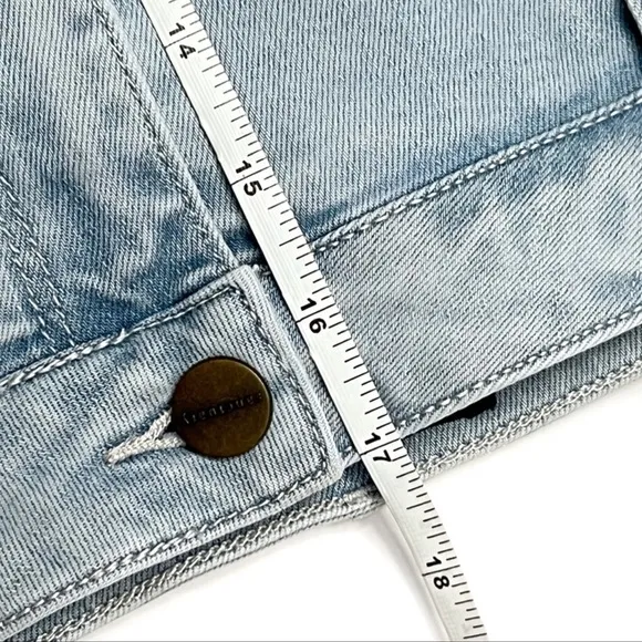 Sanctuary Ryan Denim Mini Skirt Light Wash Size 34” Waist