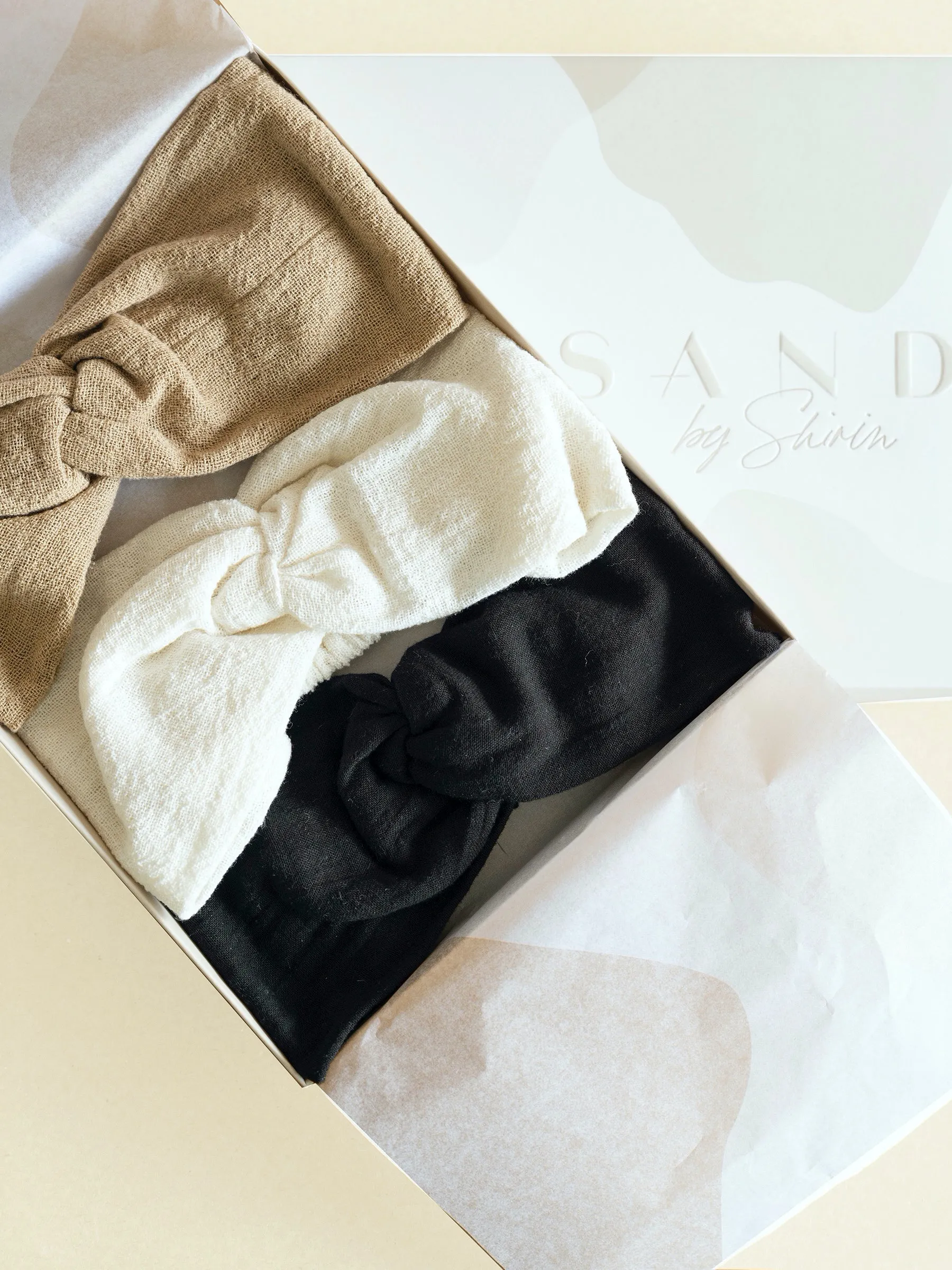 SAND Headbands (Sand, Ivory, Black)