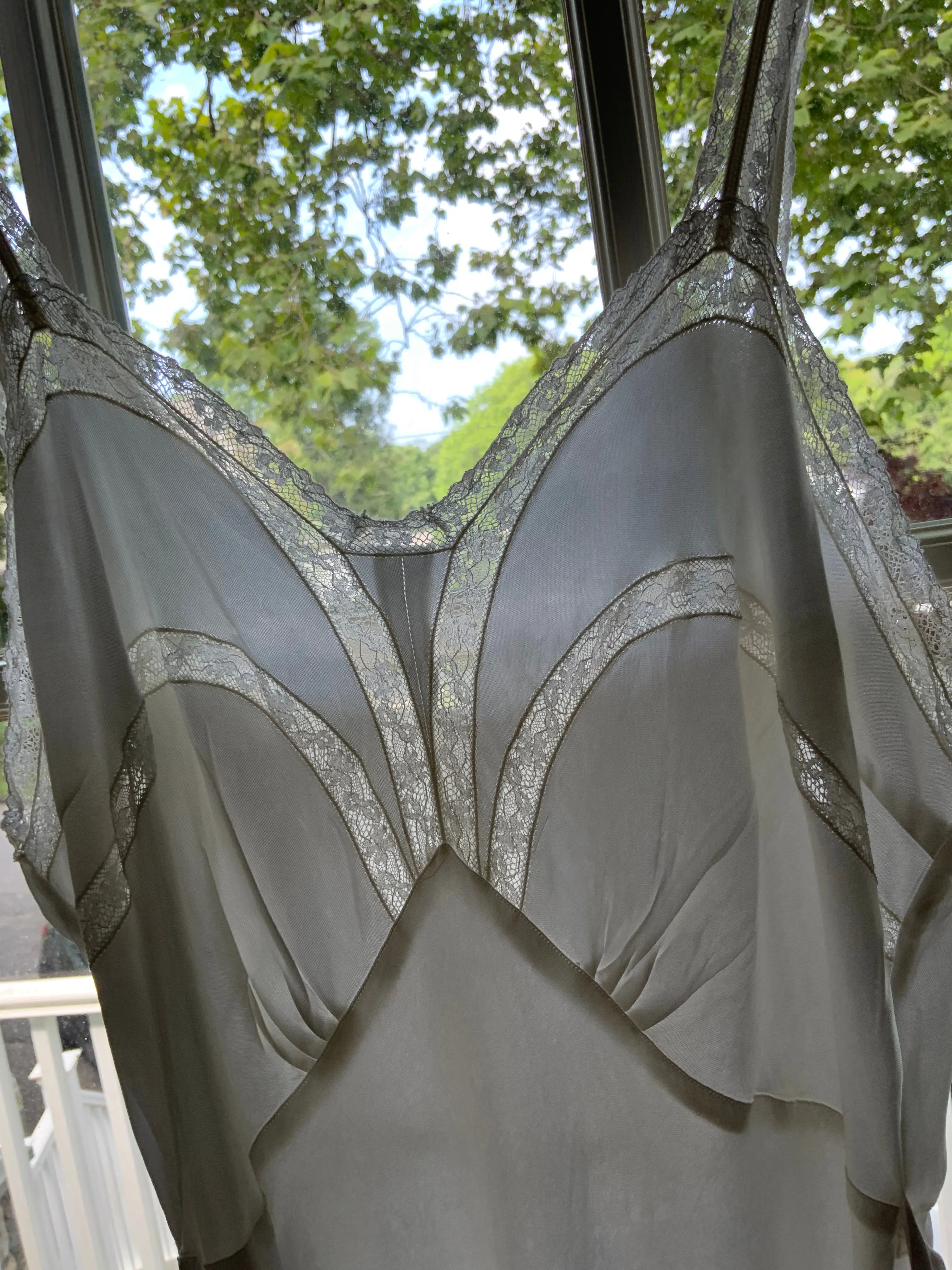Satin Bridal Nightgown- 40s - 40AB