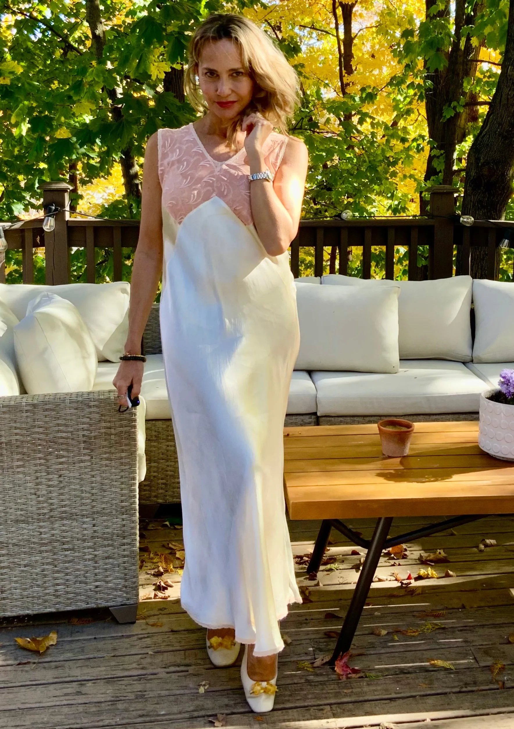 Satin Nightgown - 40s - 40AD