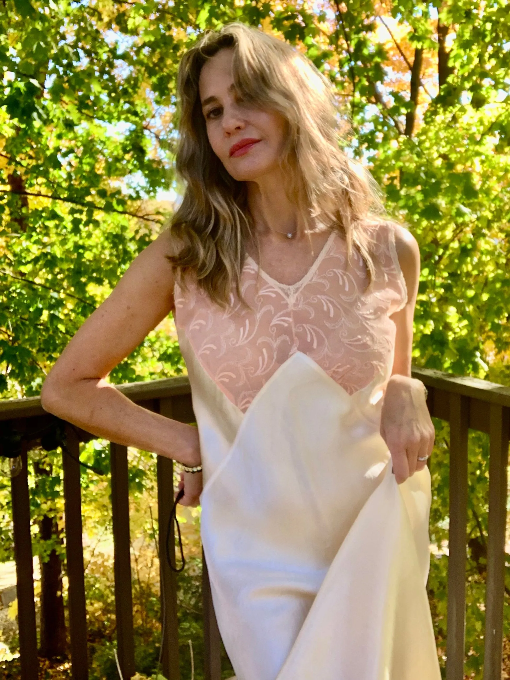 Satin Nightgown - 40s - 40AD