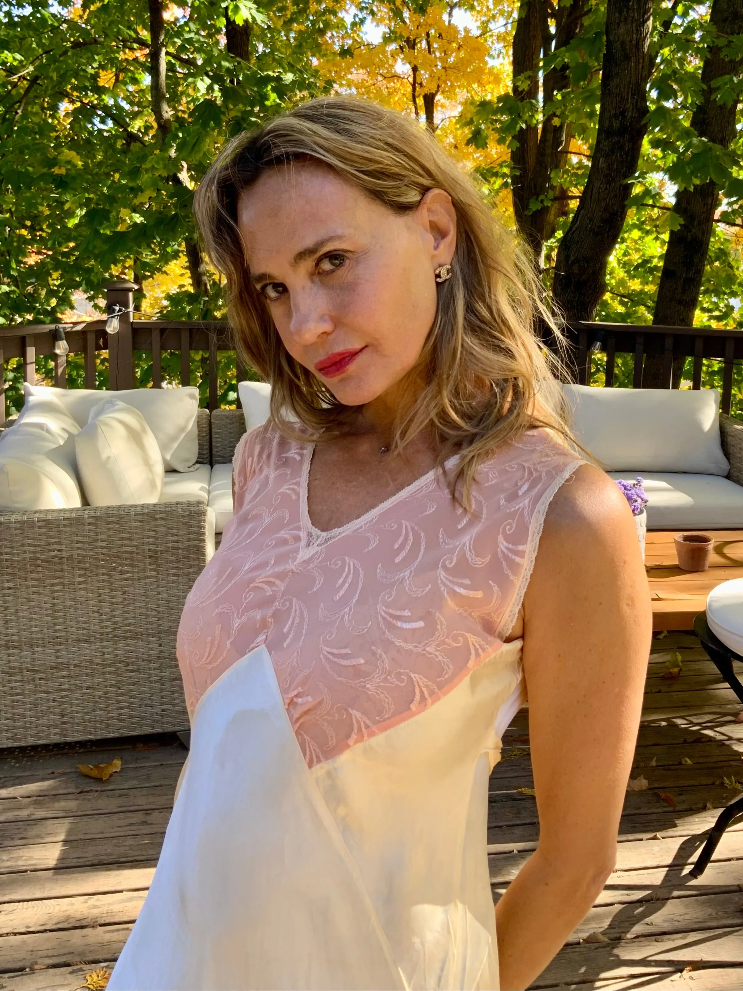 Satin Nightgown - 40s - 40AD