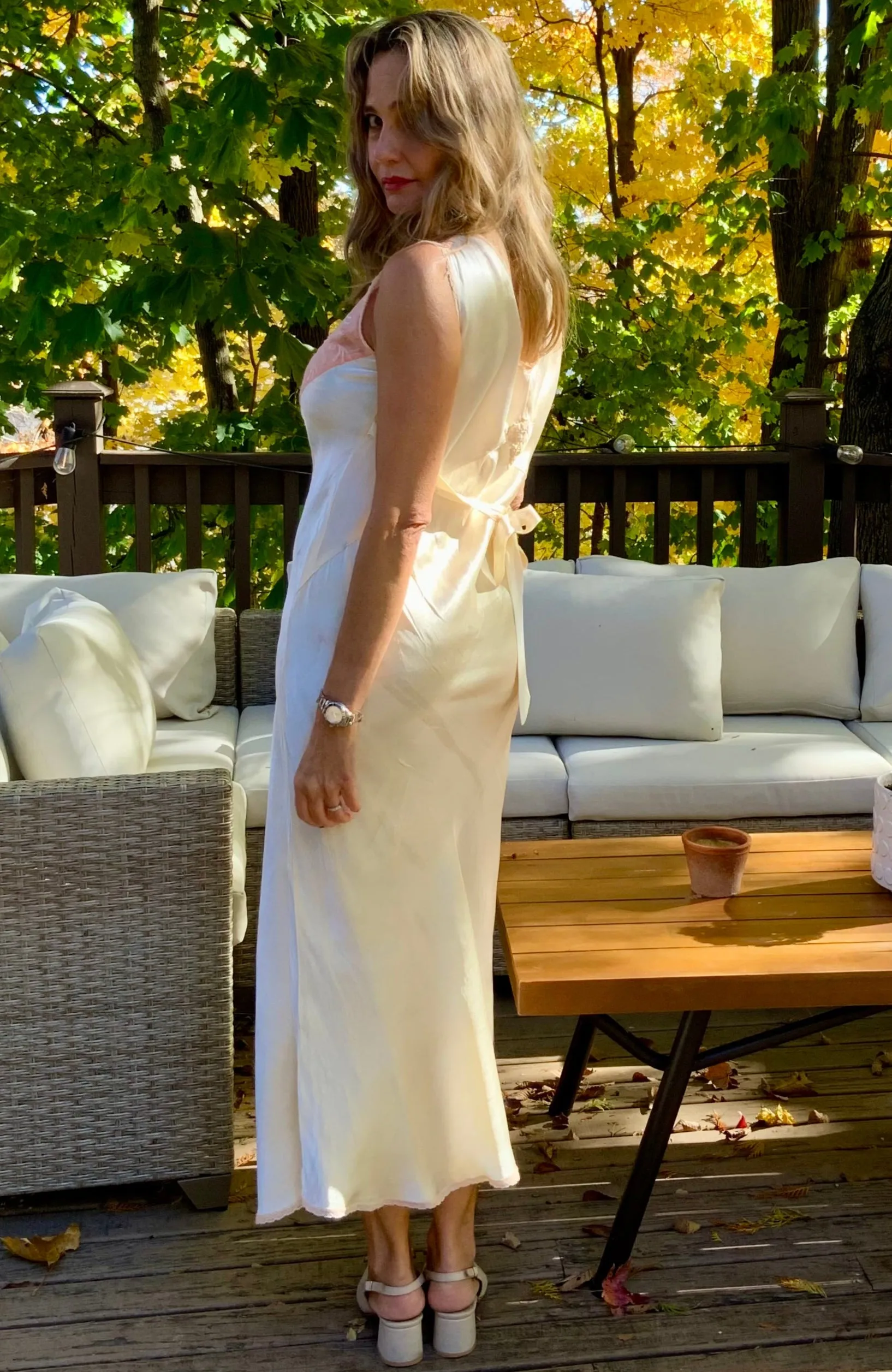 Satin Nightgown - 40s - 40AD