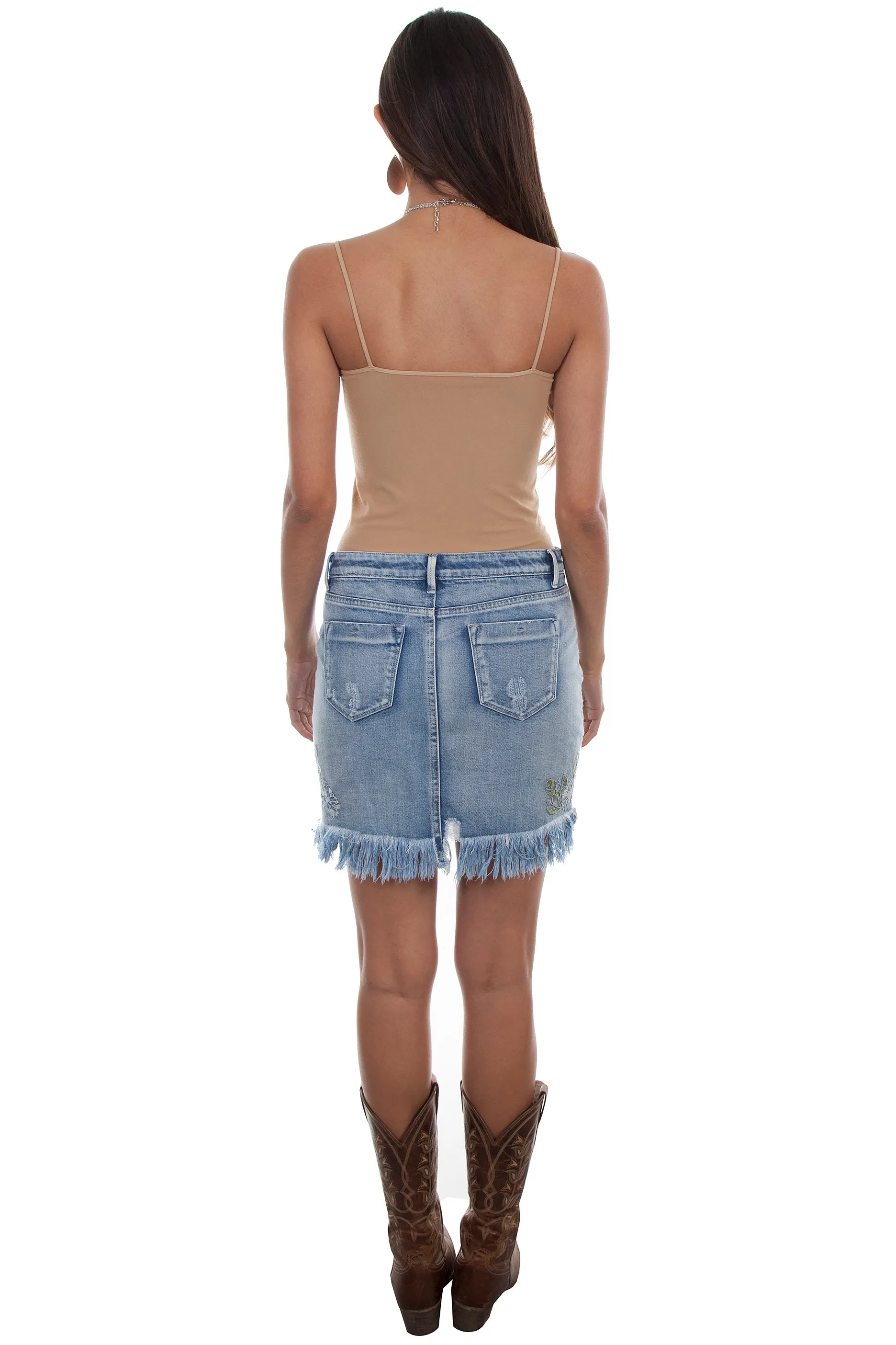 Scully HC495 Western Style Denim Skirt