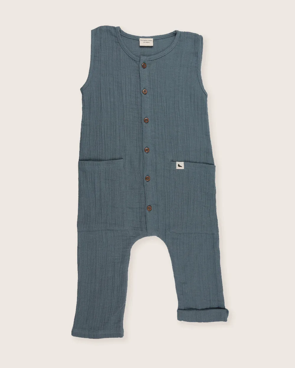 Sea Gauze Tank Dungarees