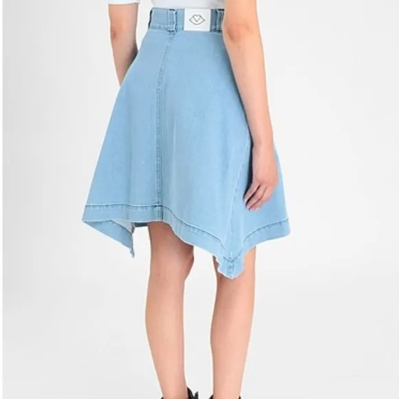 See by Chloé flare denim skirt