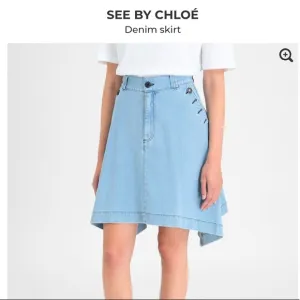 See by Chloé flare denim skirt