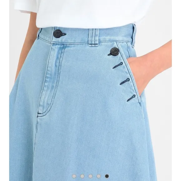 See by Chloé flare denim skirt