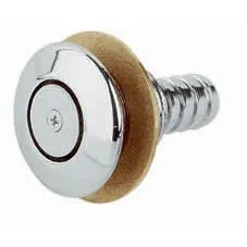 Semi Flush Chrome Tank Vent   Gauze 16mm Hose