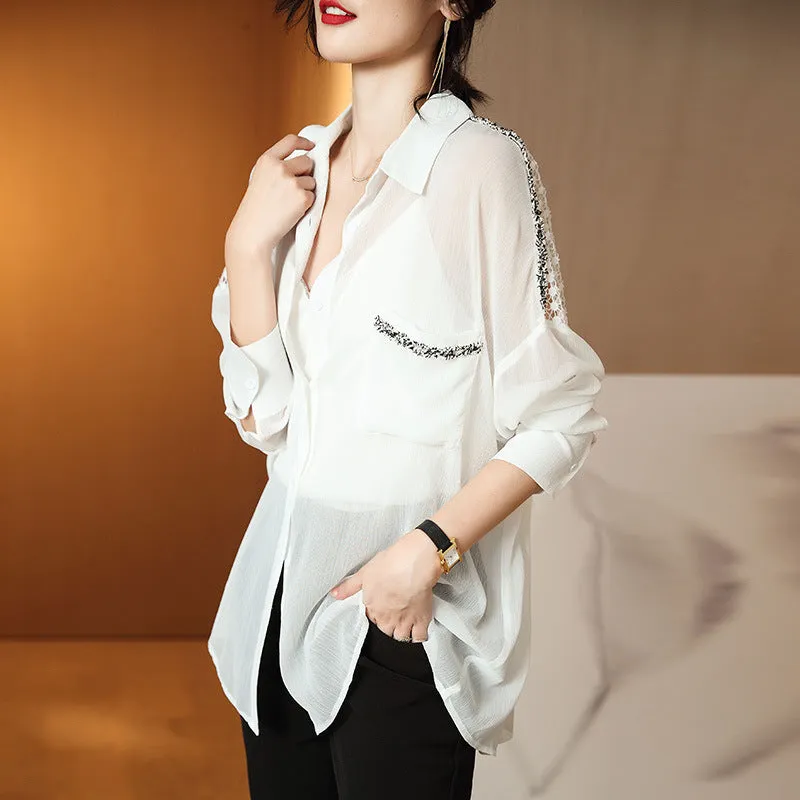 Sexy Hollow Summer Chiffon Shirt