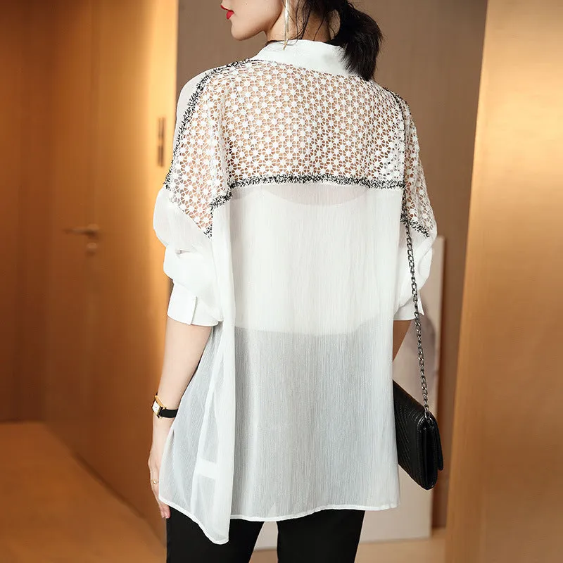 Sexy Hollow Summer Chiffon Shirt