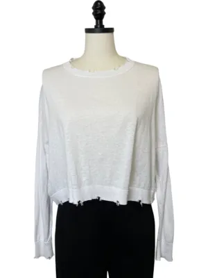Shadow Cropped Top Sweater (Multiple Colors)