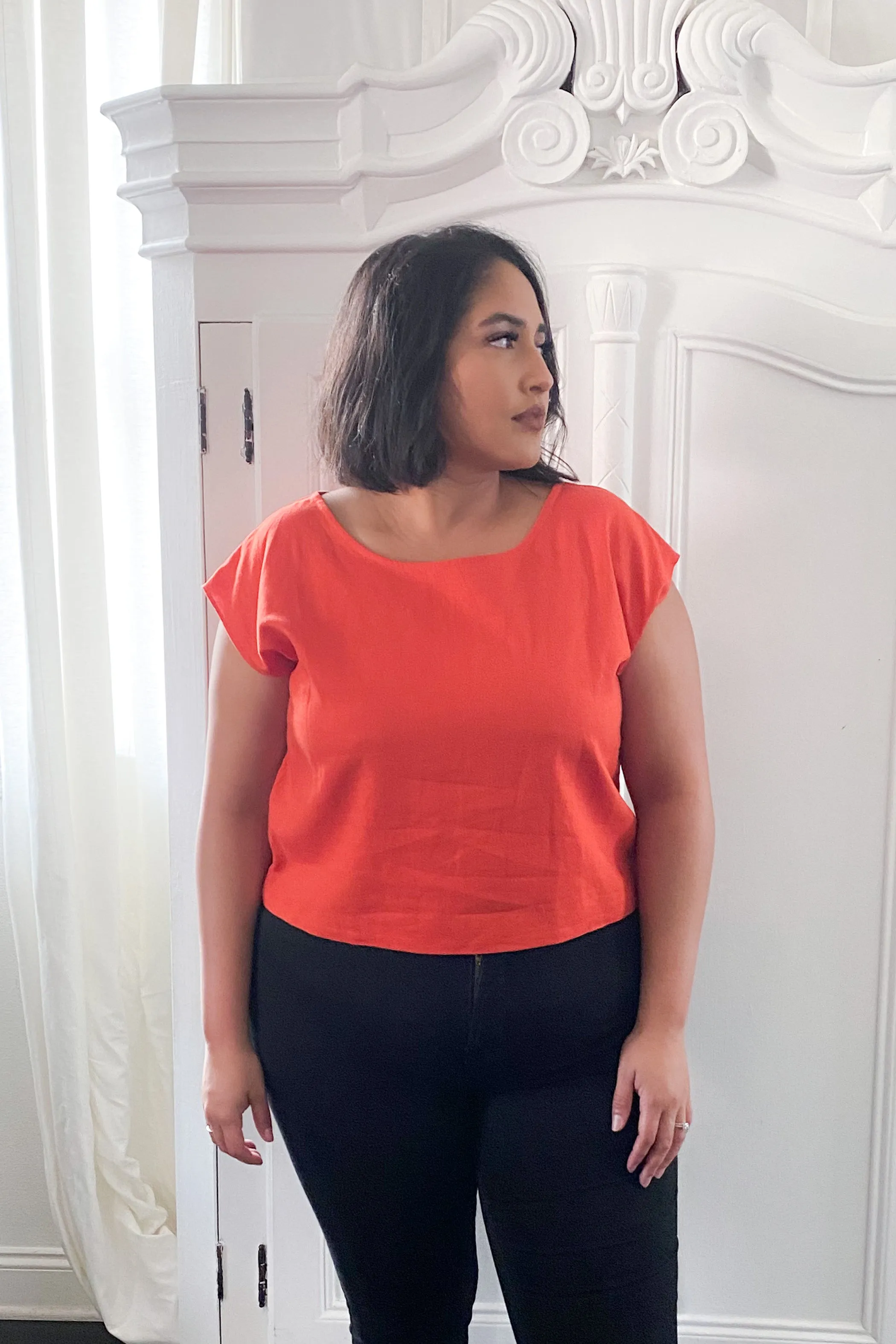 Shift Top in Linen