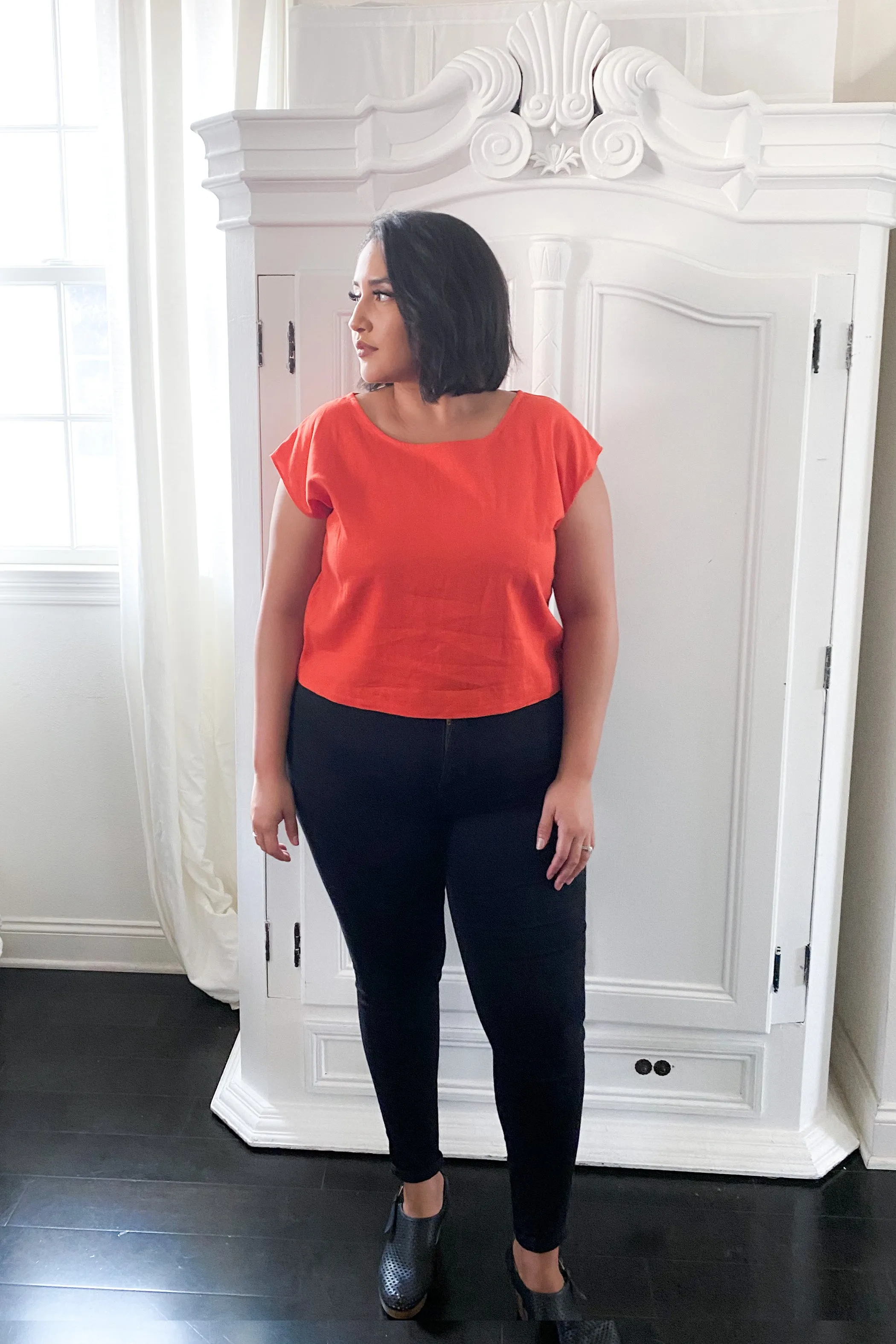 Shift Top in Linen