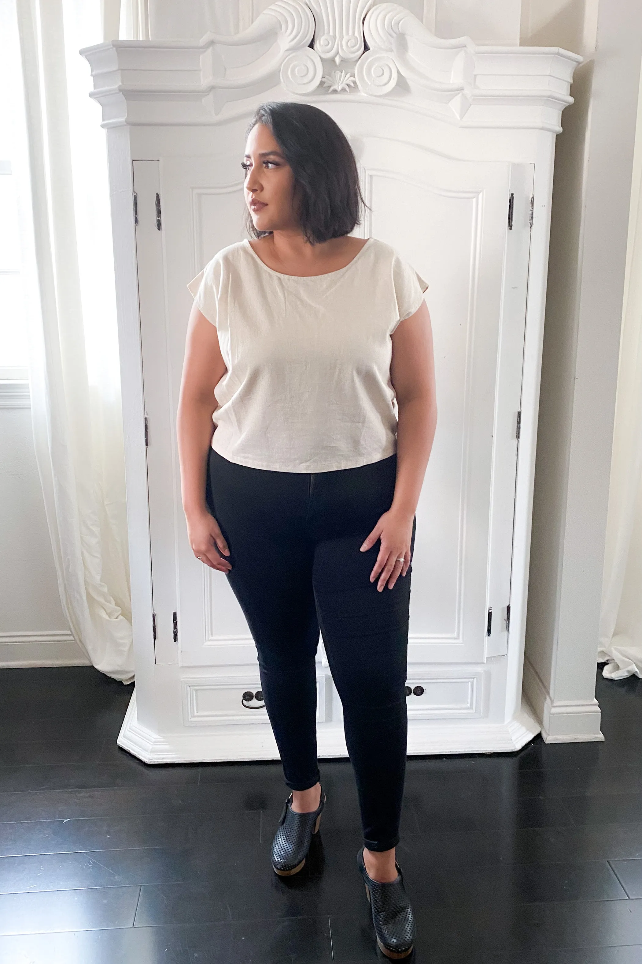 Shift Top in Linen