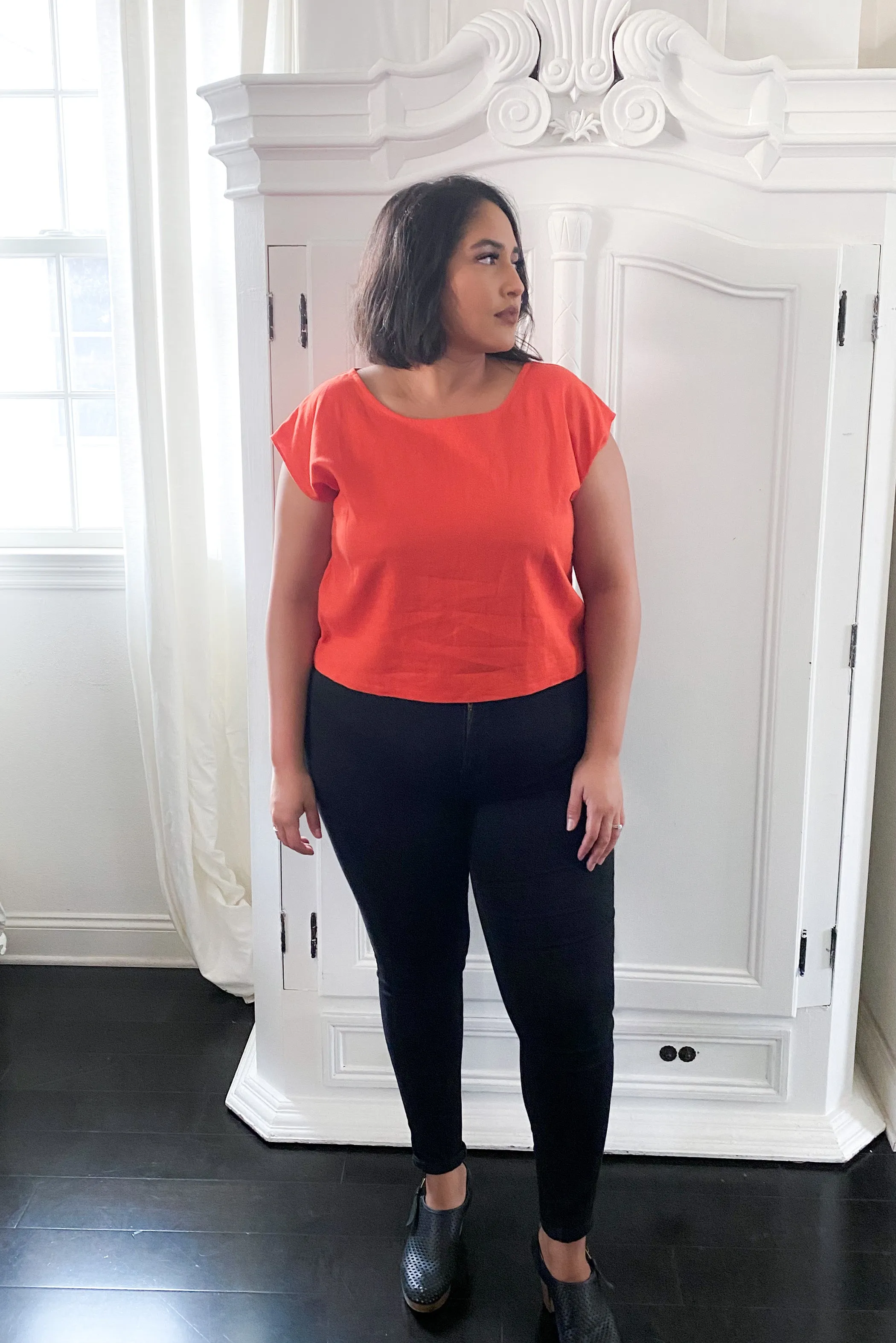 Shift Top in Linen