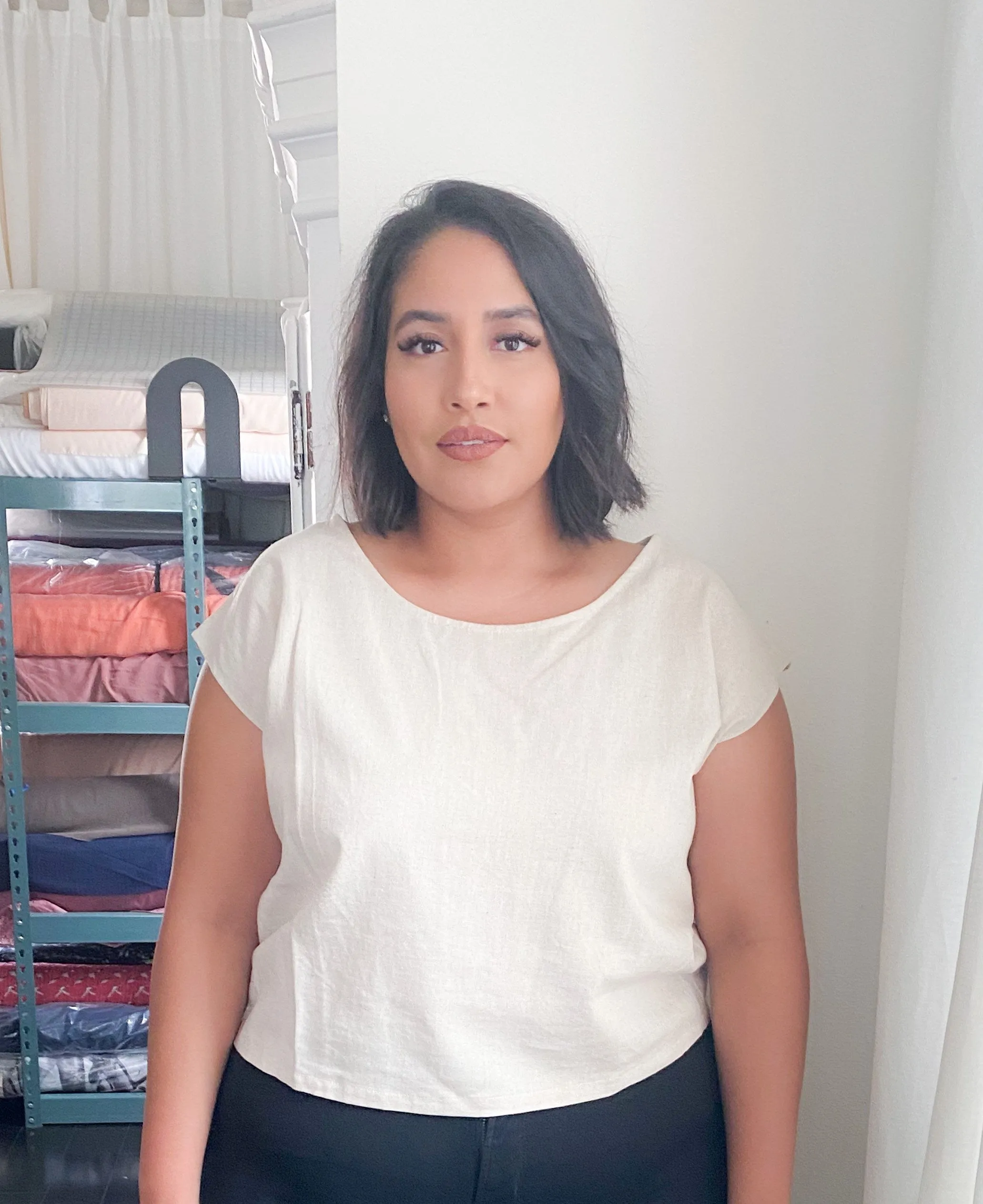 Shift Top in Linen