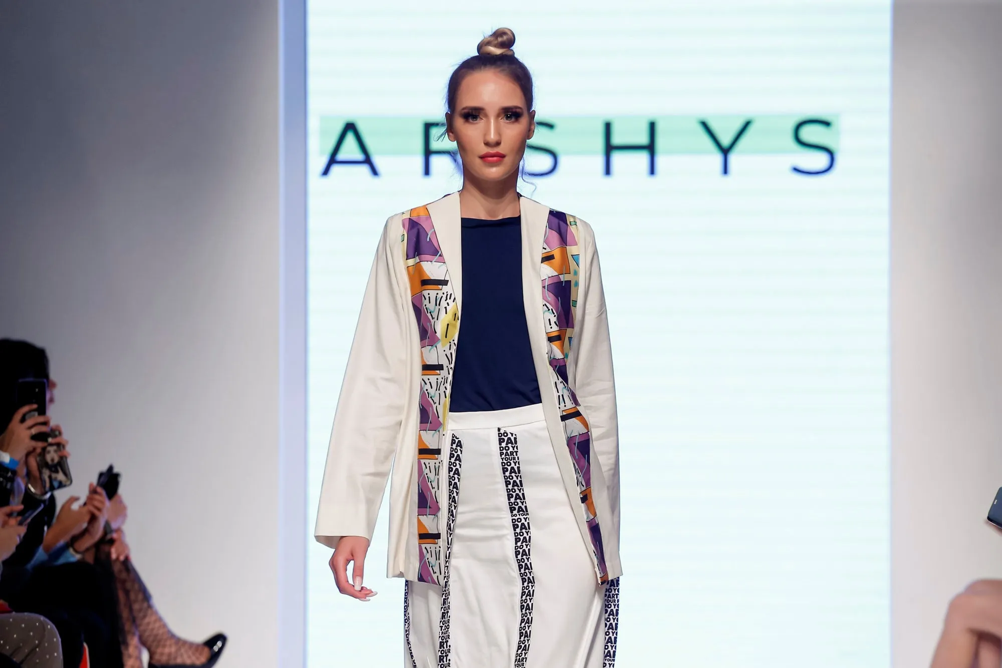 Shirt Style Jacket With Skirt Set