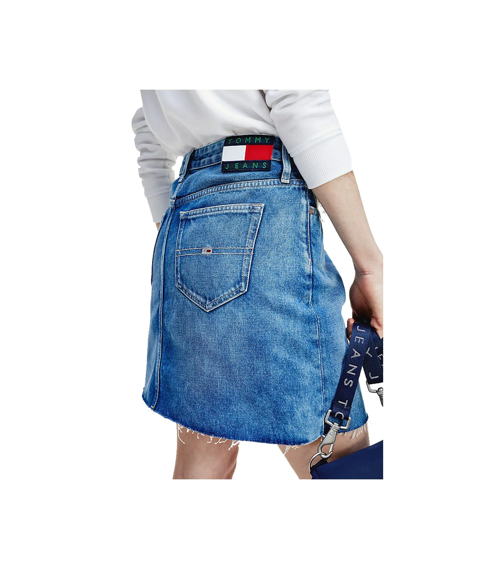 Short Denim Skirt - Save 20 Mid Bl Rig