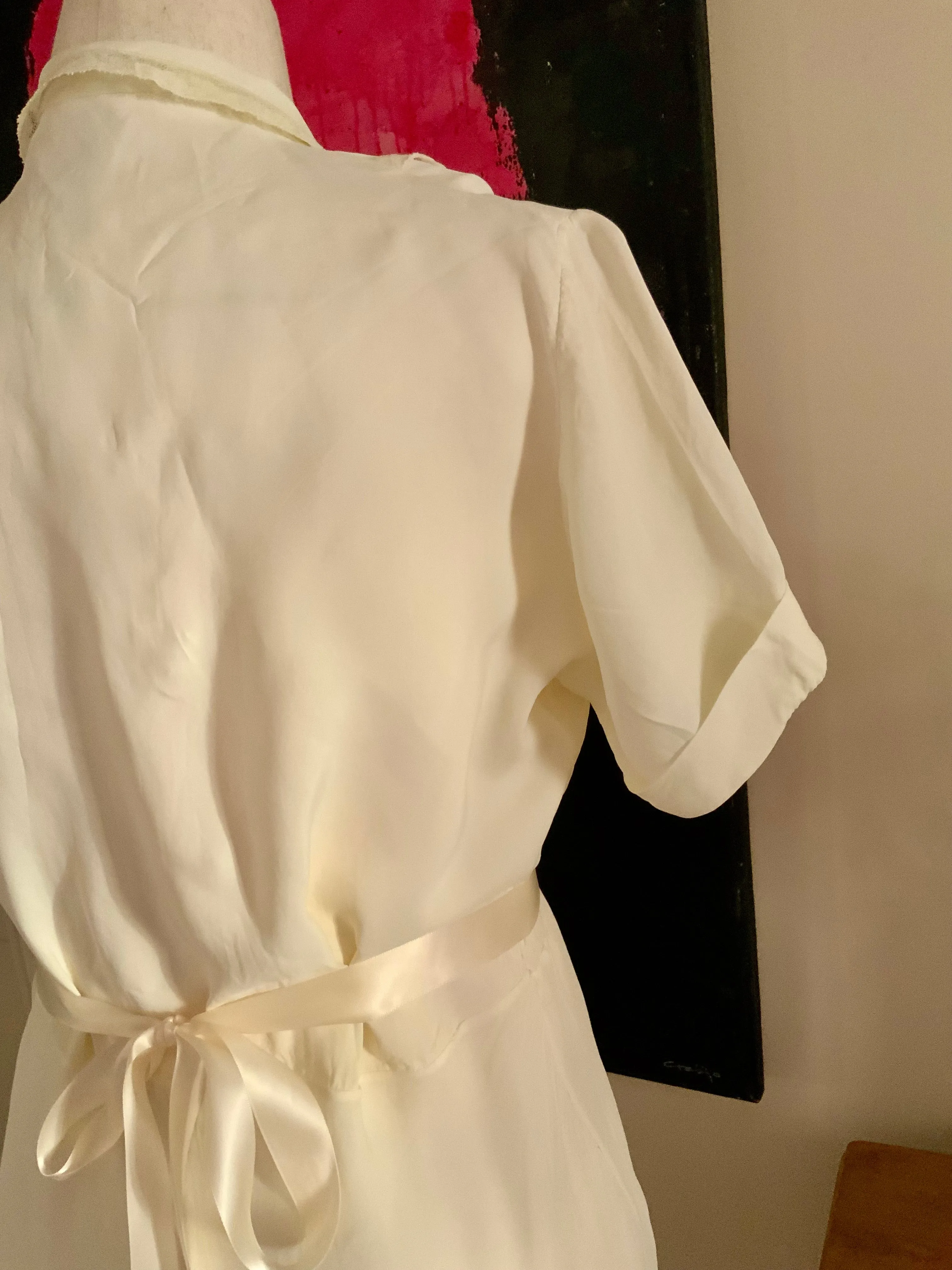 Short Sleeve Nightgown - Dress - 30s - 30K