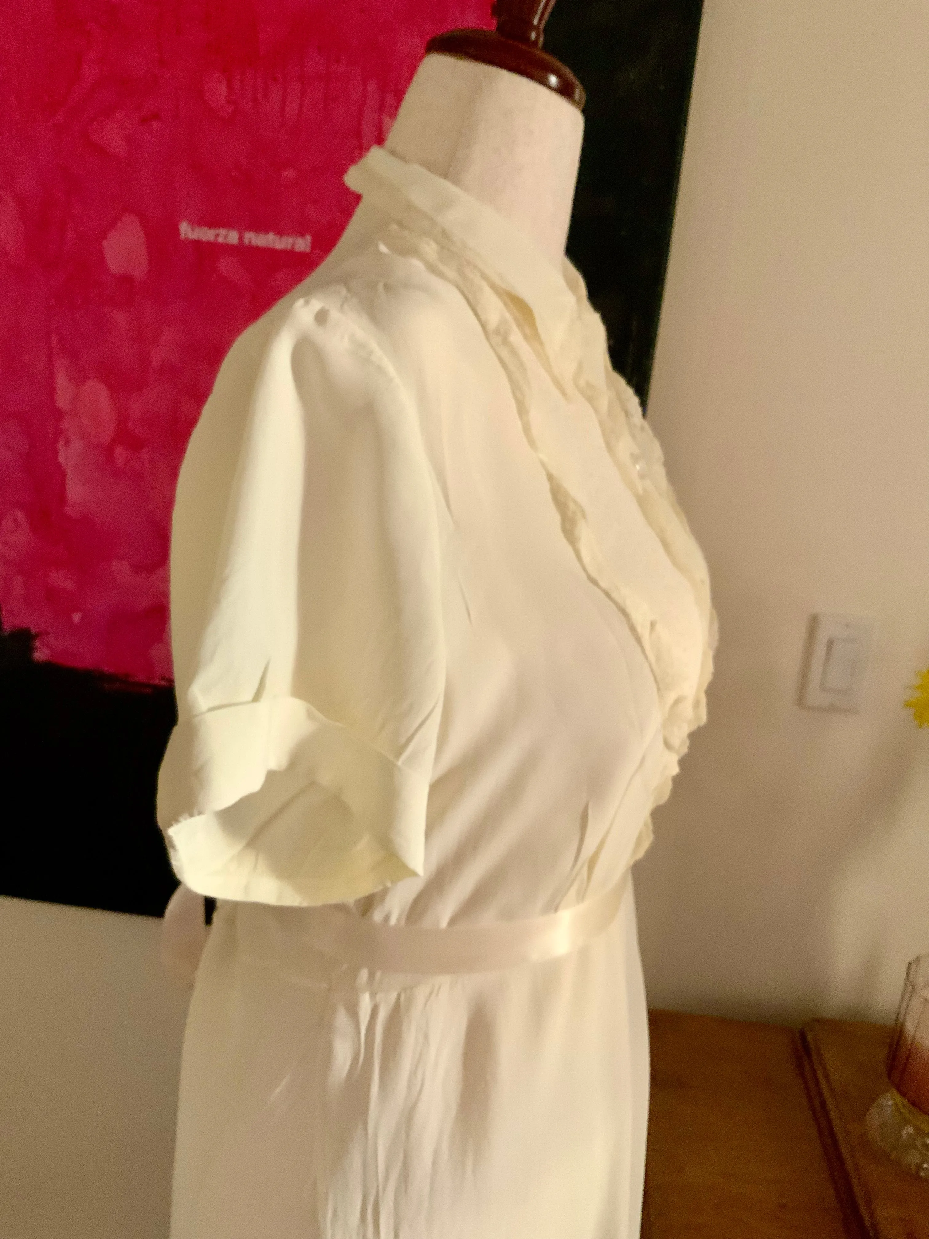 Short Sleeve Nightgown - Dress - 30s - 30K